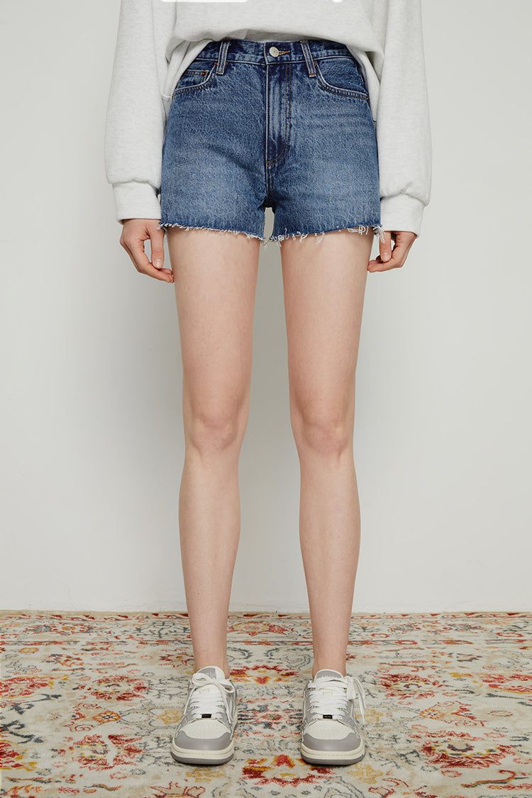 High Rise Denim Shorts HJ167