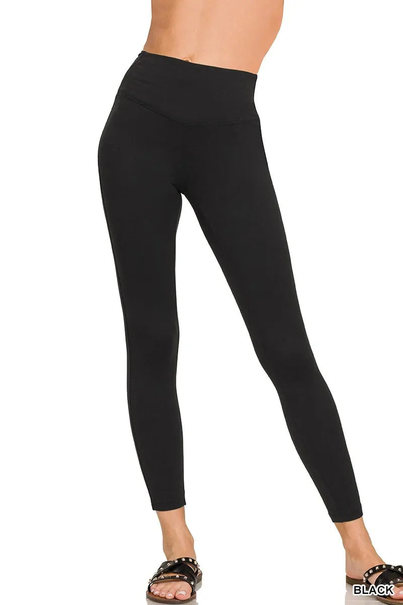Full Length Brushed Microfiber Leggings