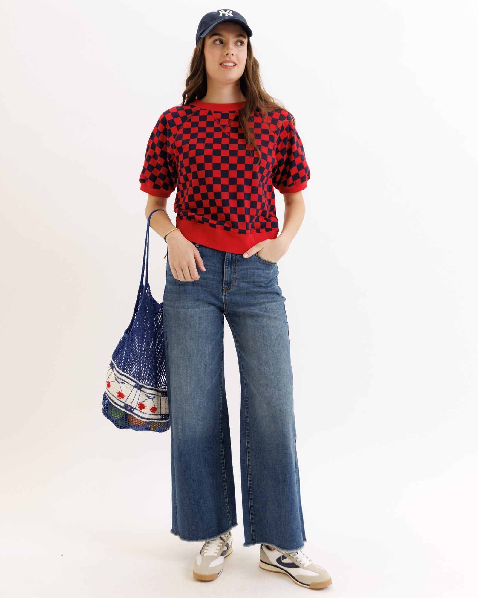 Powder Puff Sleeve Crew