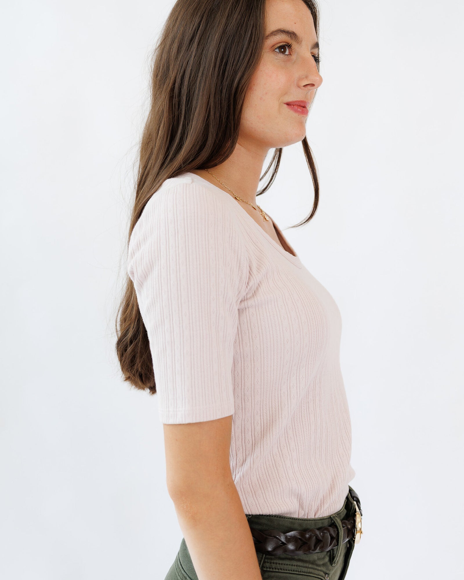 Pointelle Perfection Tee