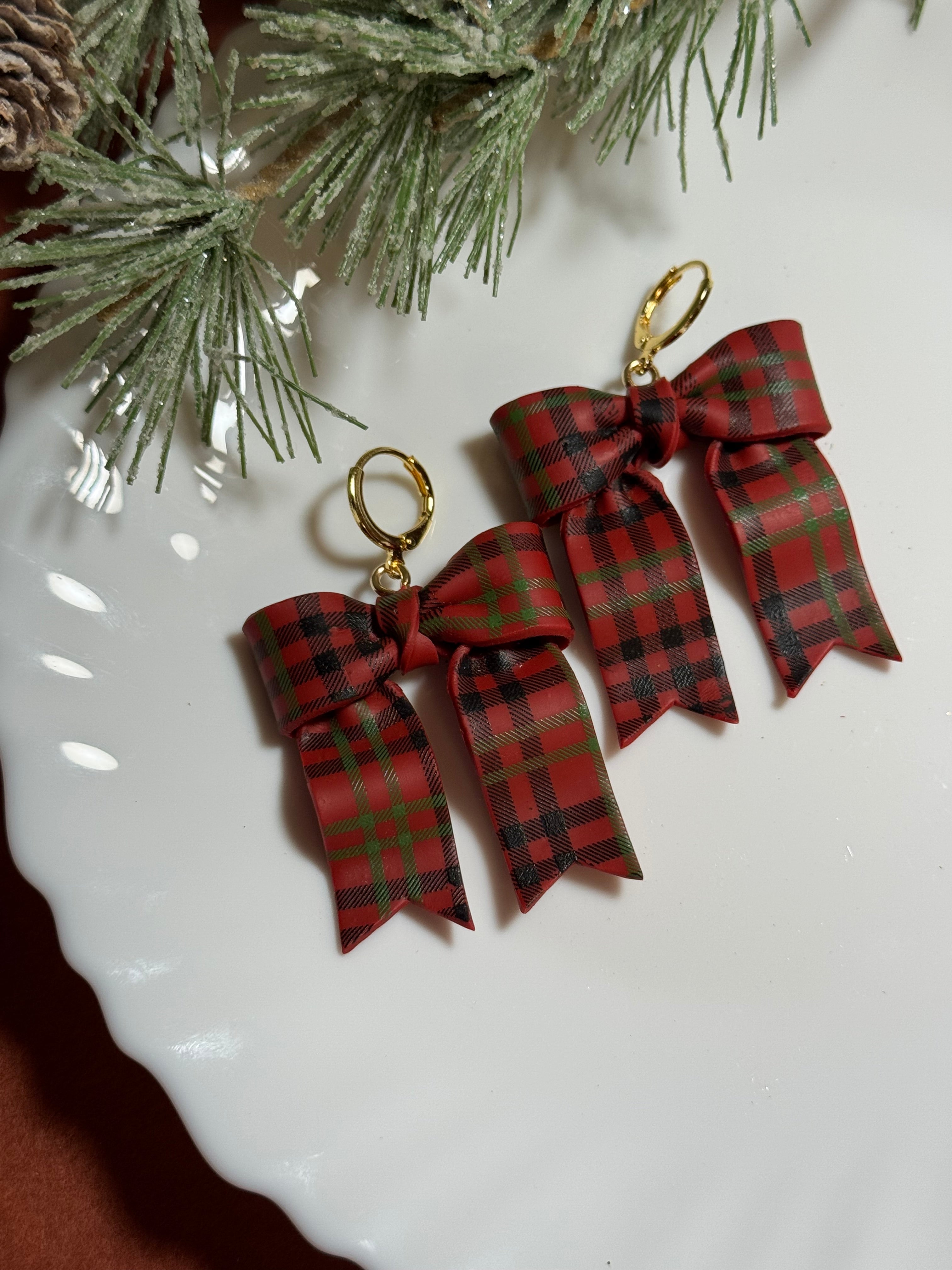 Christmas Plaid Bows