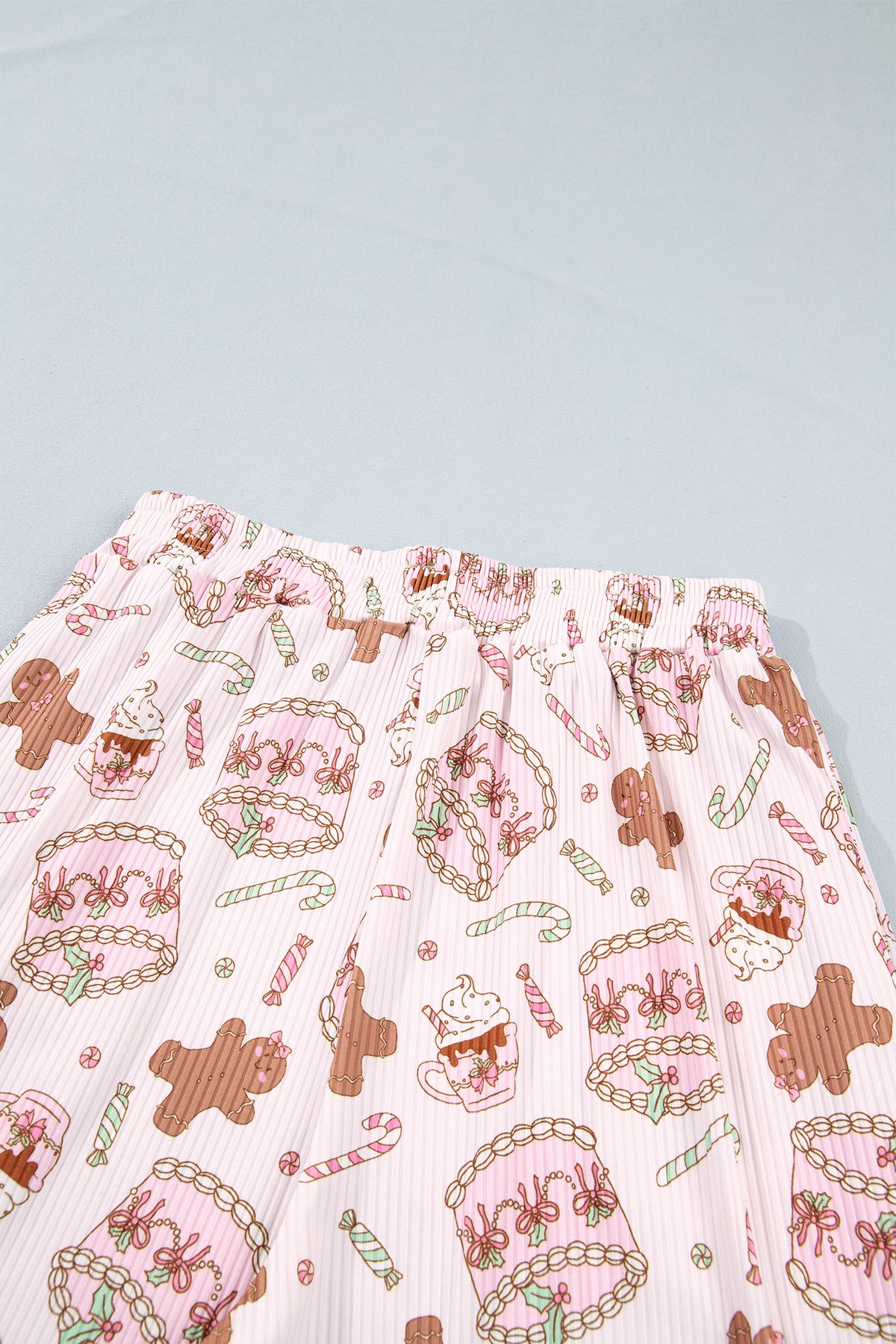 PRE-ORDER: Abstract Christmas Print Long Sleeve Lounge Set