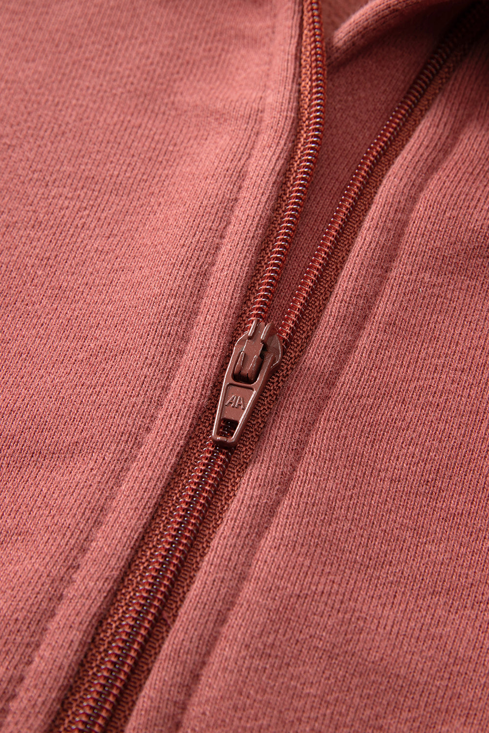 PRE-ORDER: Zip Up Stand Collar Thumbhole Sleeve Sweatshirt