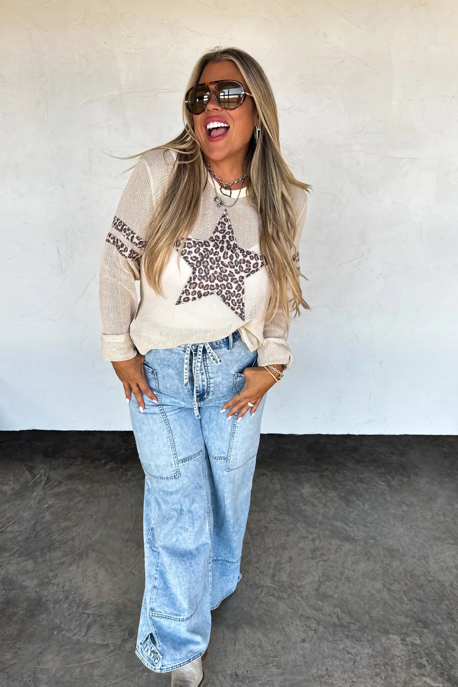 PRE-ORDER: Star Mellow Mesh Cotton Top