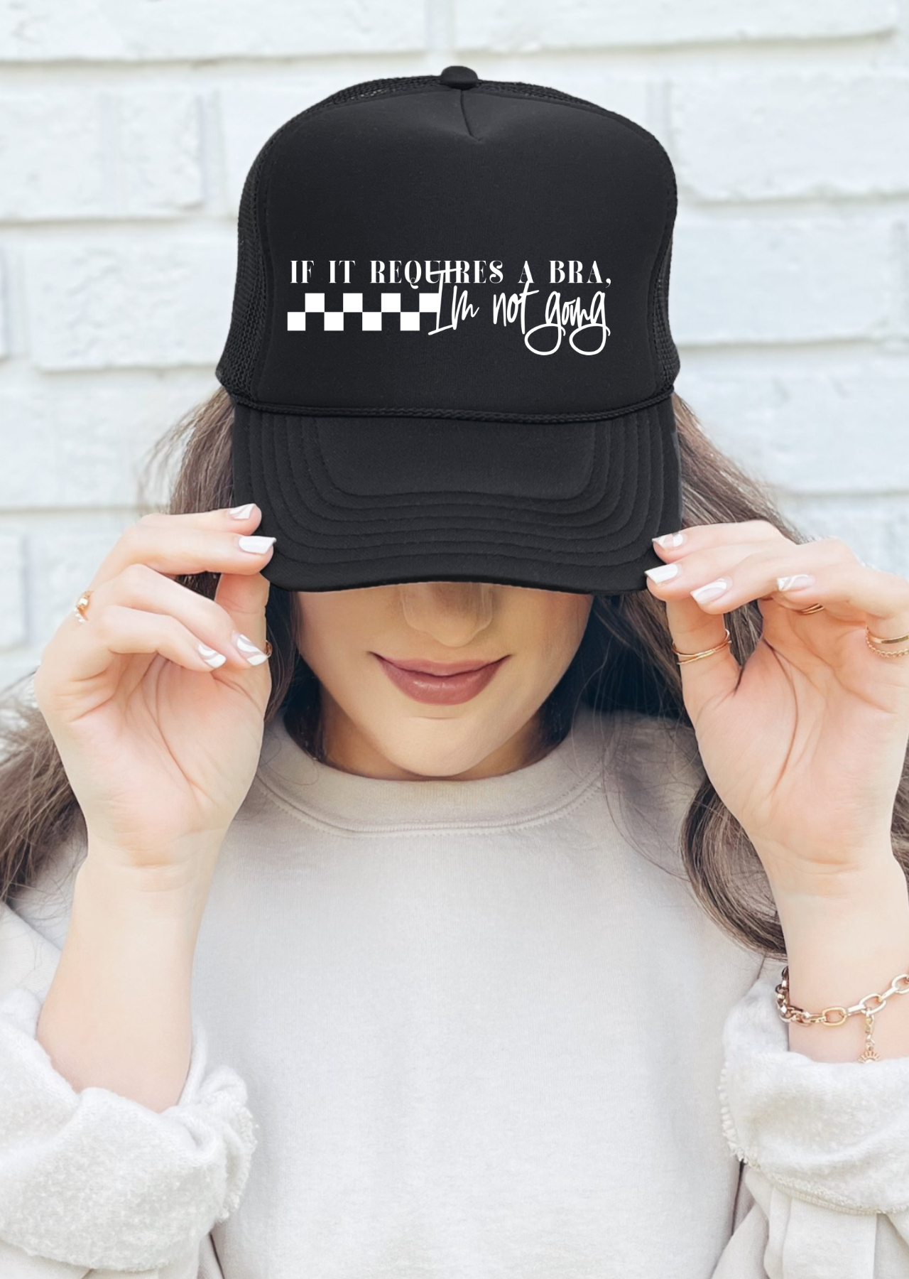 Requires a Bra Trucker Hat