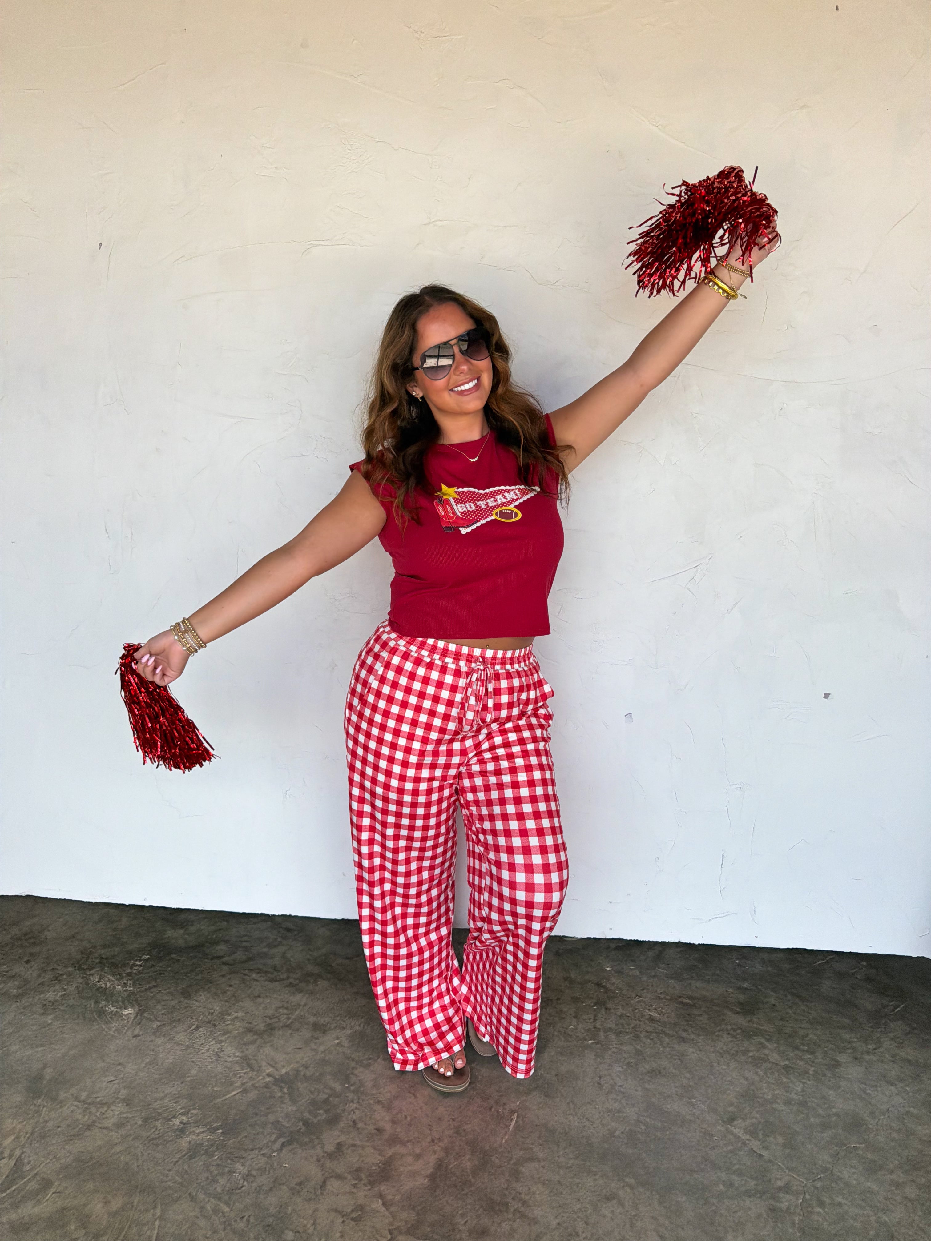 PRE-ORDER: GAME DAY HADDIE WIDE LEG PANTS