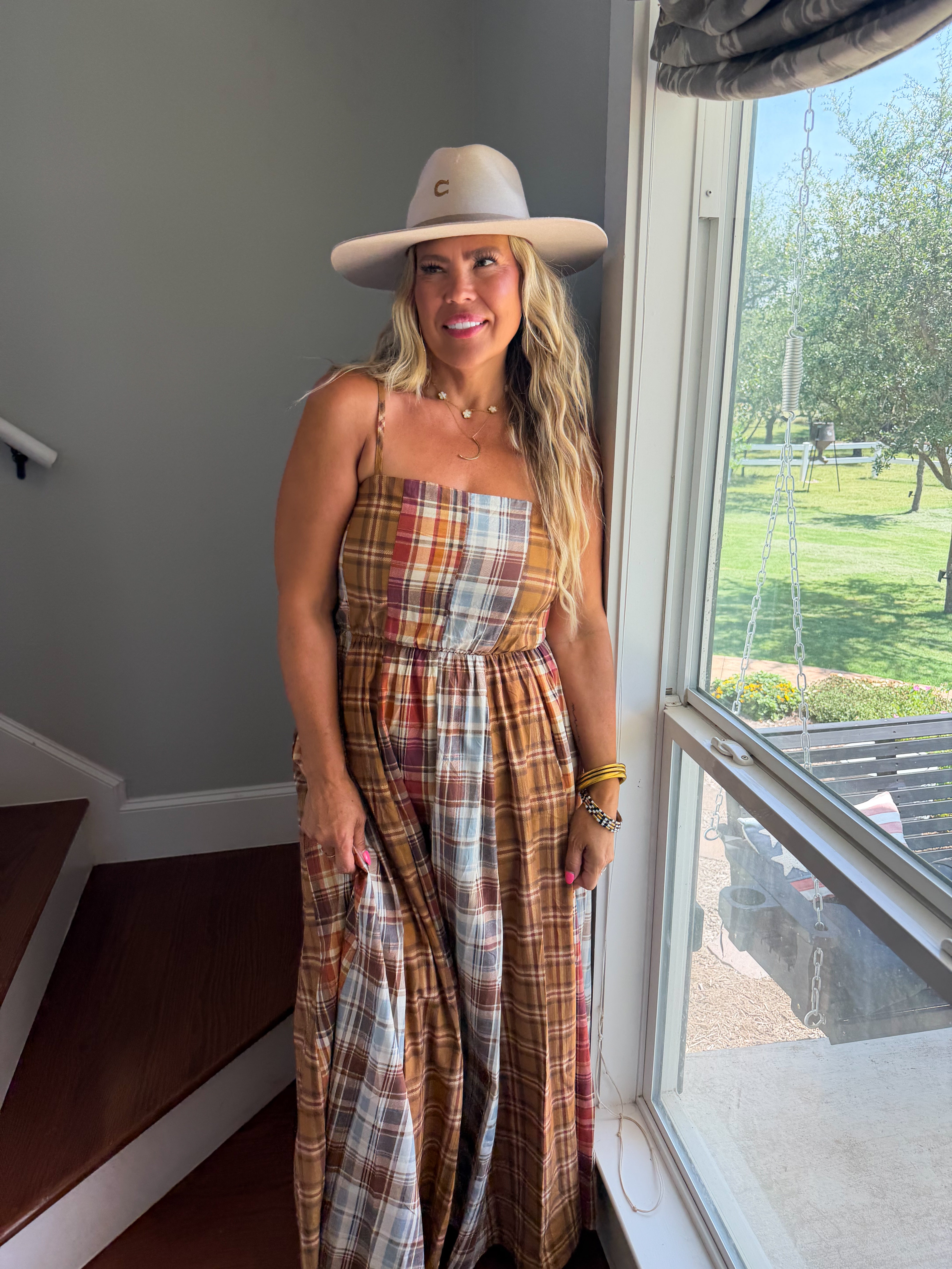 PRE-ORDER: THE ASHFORD PLAID MAXI DRESS