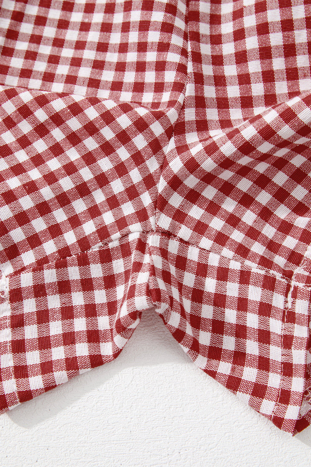 Vintage Plaid High Waisted Wide Leg Shorts