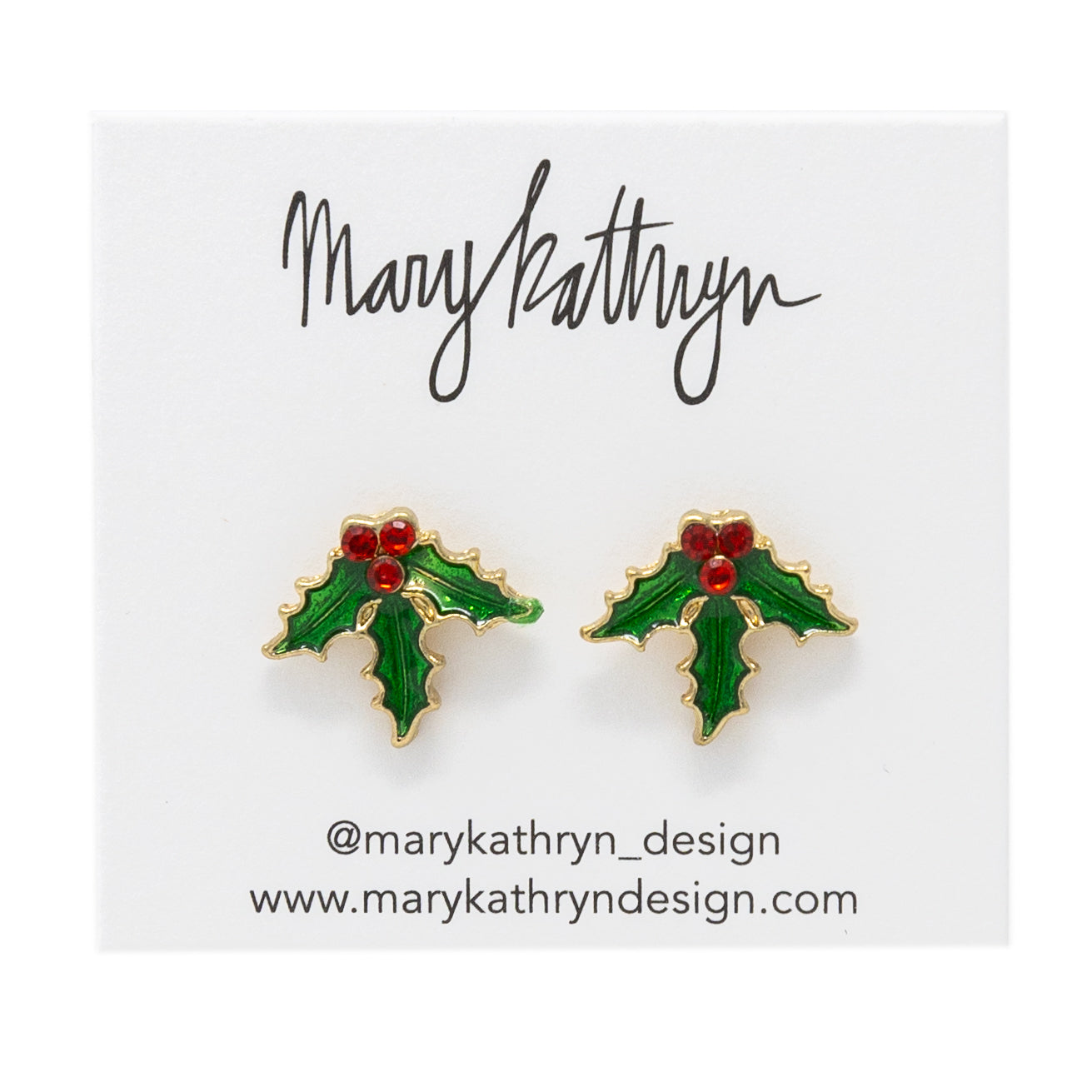 Kiss Me Under The Mistletoe Studs