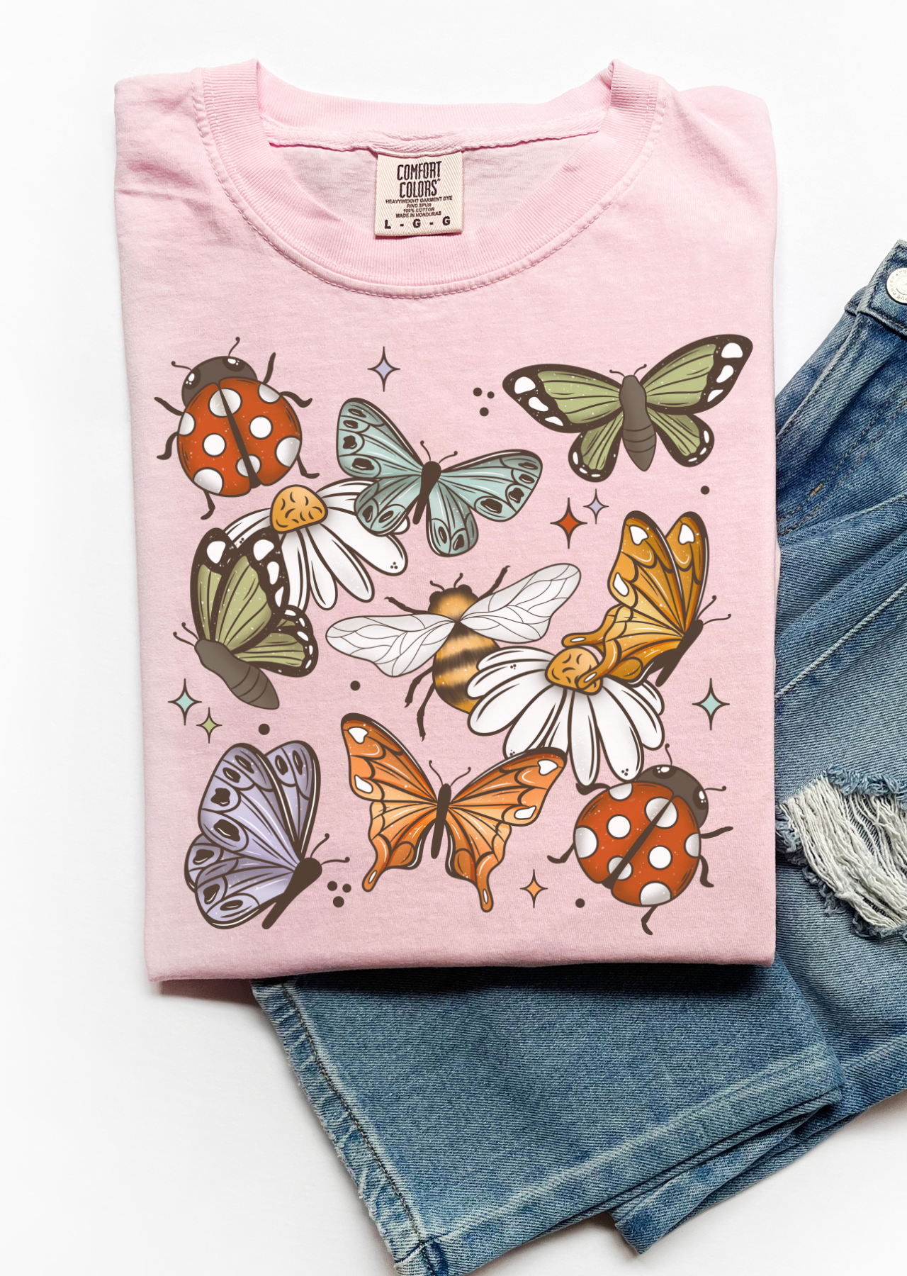 Whimsical Flutter Comfort Colors Tee