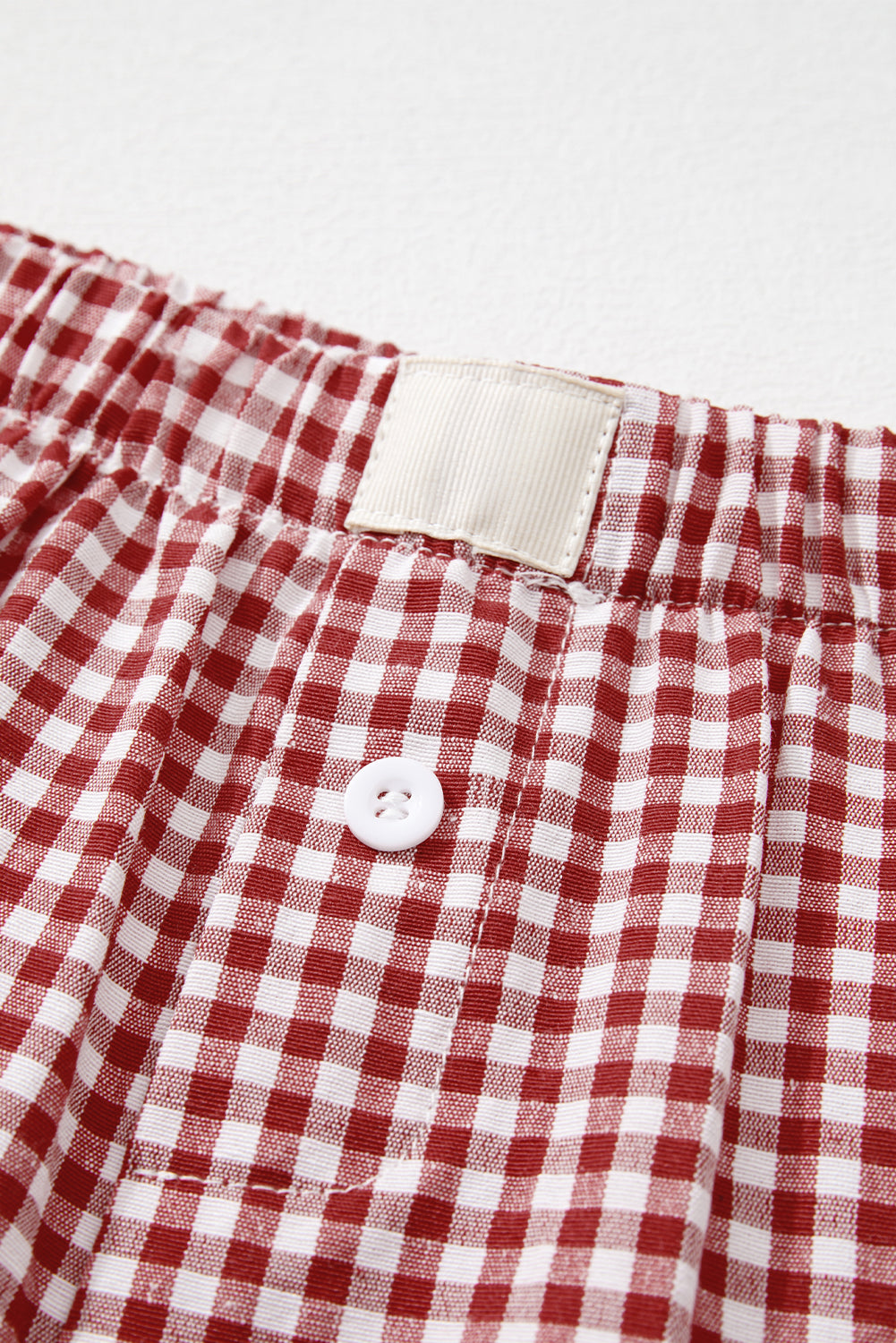 Vintage Plaid High Waisted Wide Leg Shorts