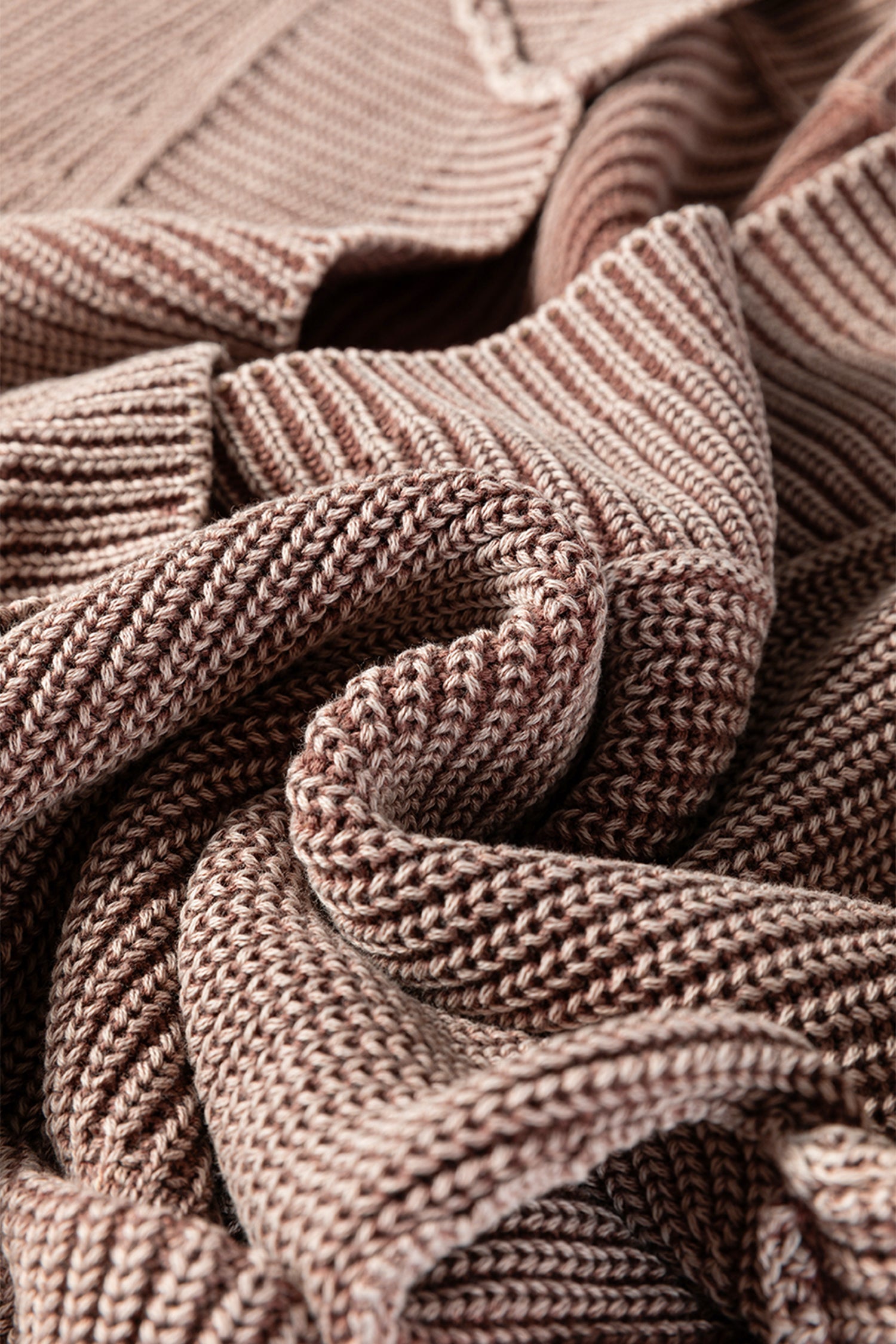 PRE-ORDER: Mineral Wash Exposed Seam Patchwork Knit Cardigan