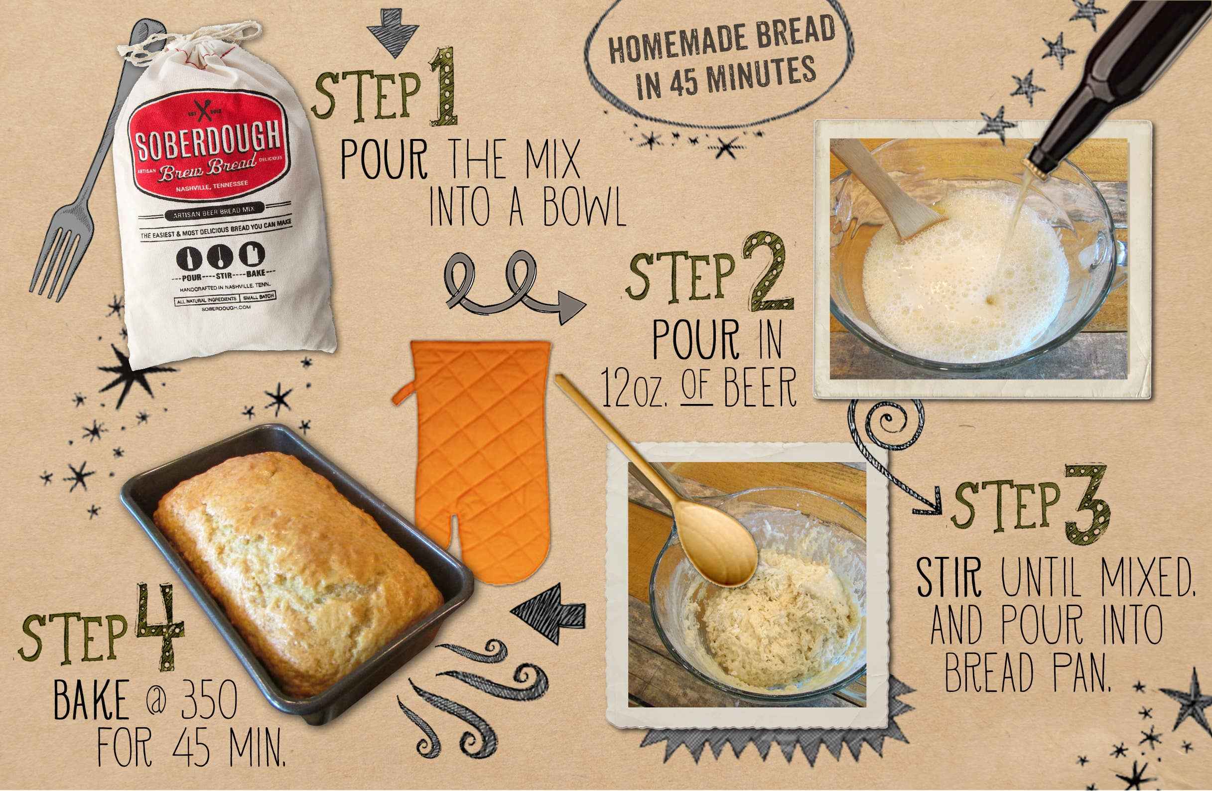 Texas Beer Bread - Sea Salt and Cracked Pepper