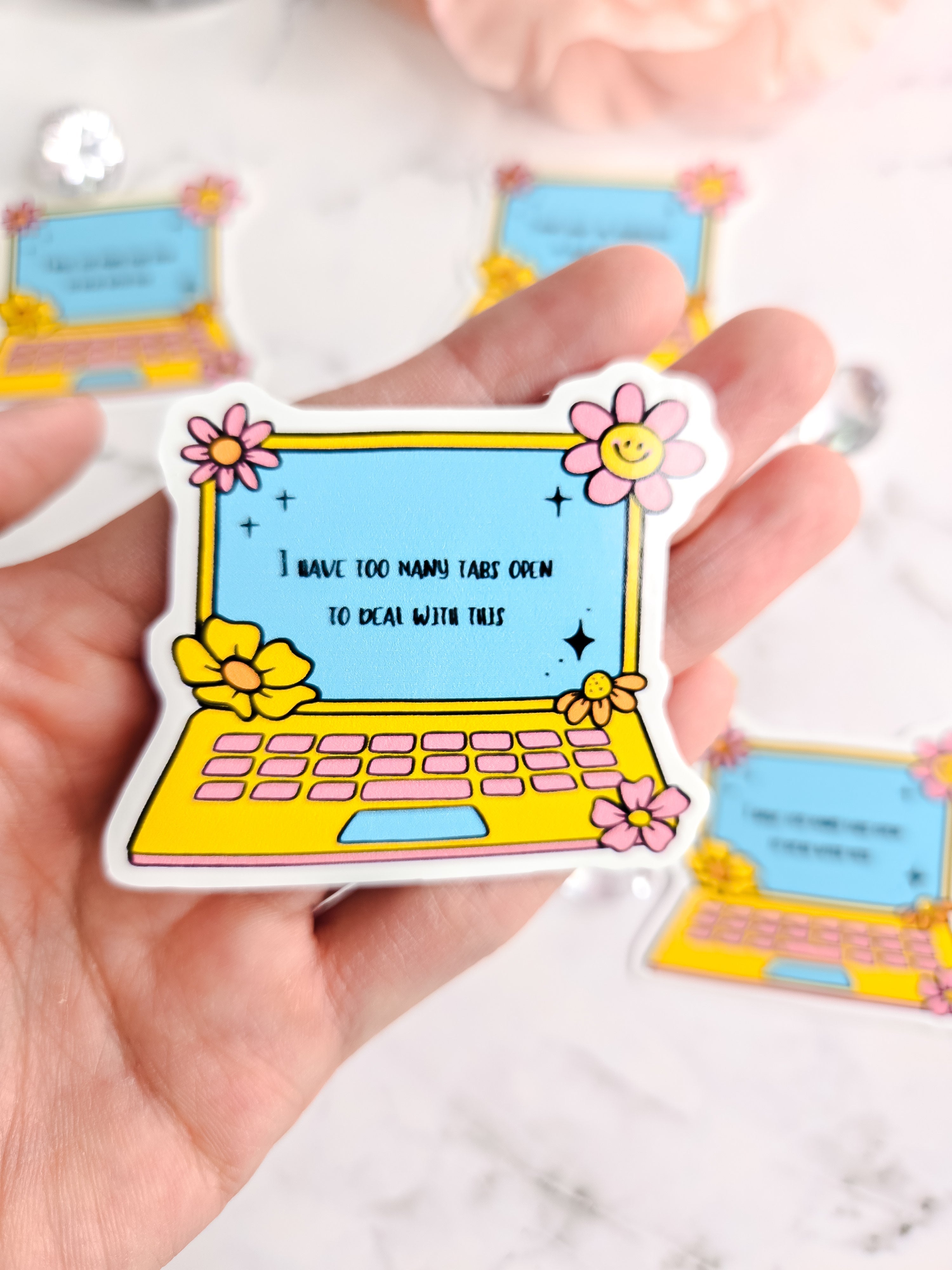 I cant deal laptop sticker
