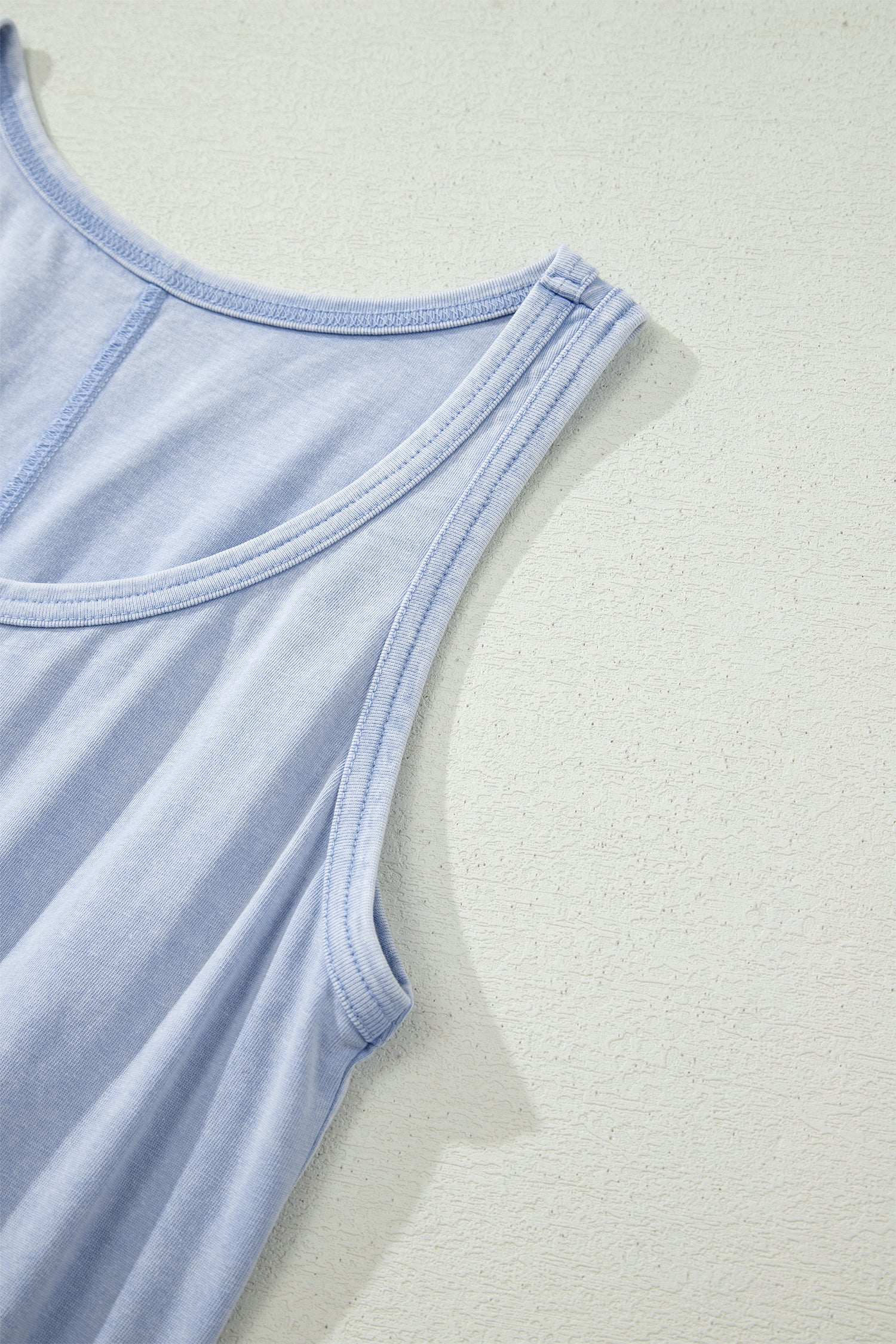 PRE-ORDER: Mineral Wash Elastic Waist Sleeveless Mini Dress