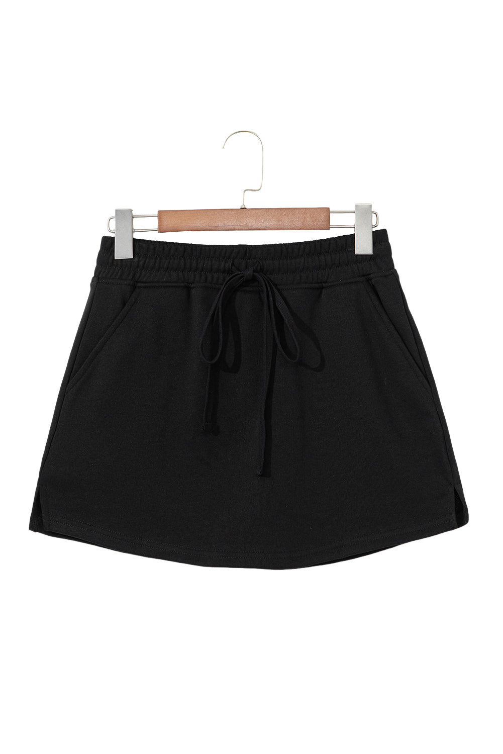PRE-ORDER: French Terry Drawstring Mini Skort with Pockets