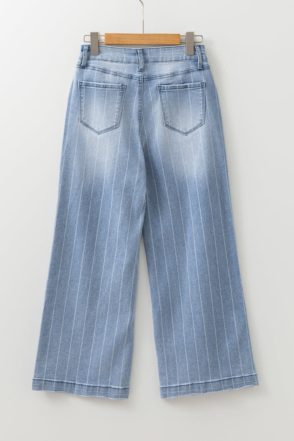 PRE-ORDER: Beau Blue Multi Buttoned Wide Leg Jeans
