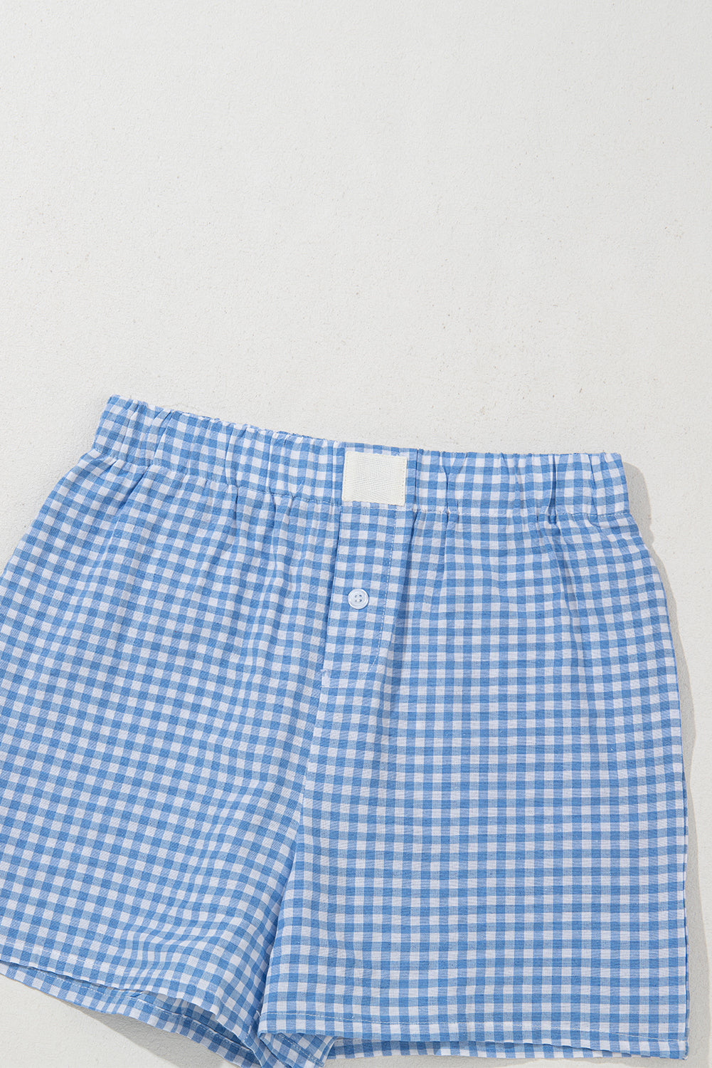Vintage Plaid High Waisted Wide Leg Shorts