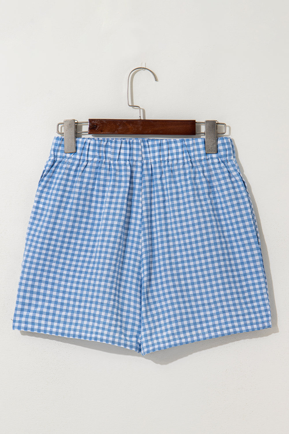 Vintage Plaid High Waisted Wide Leg Shorts