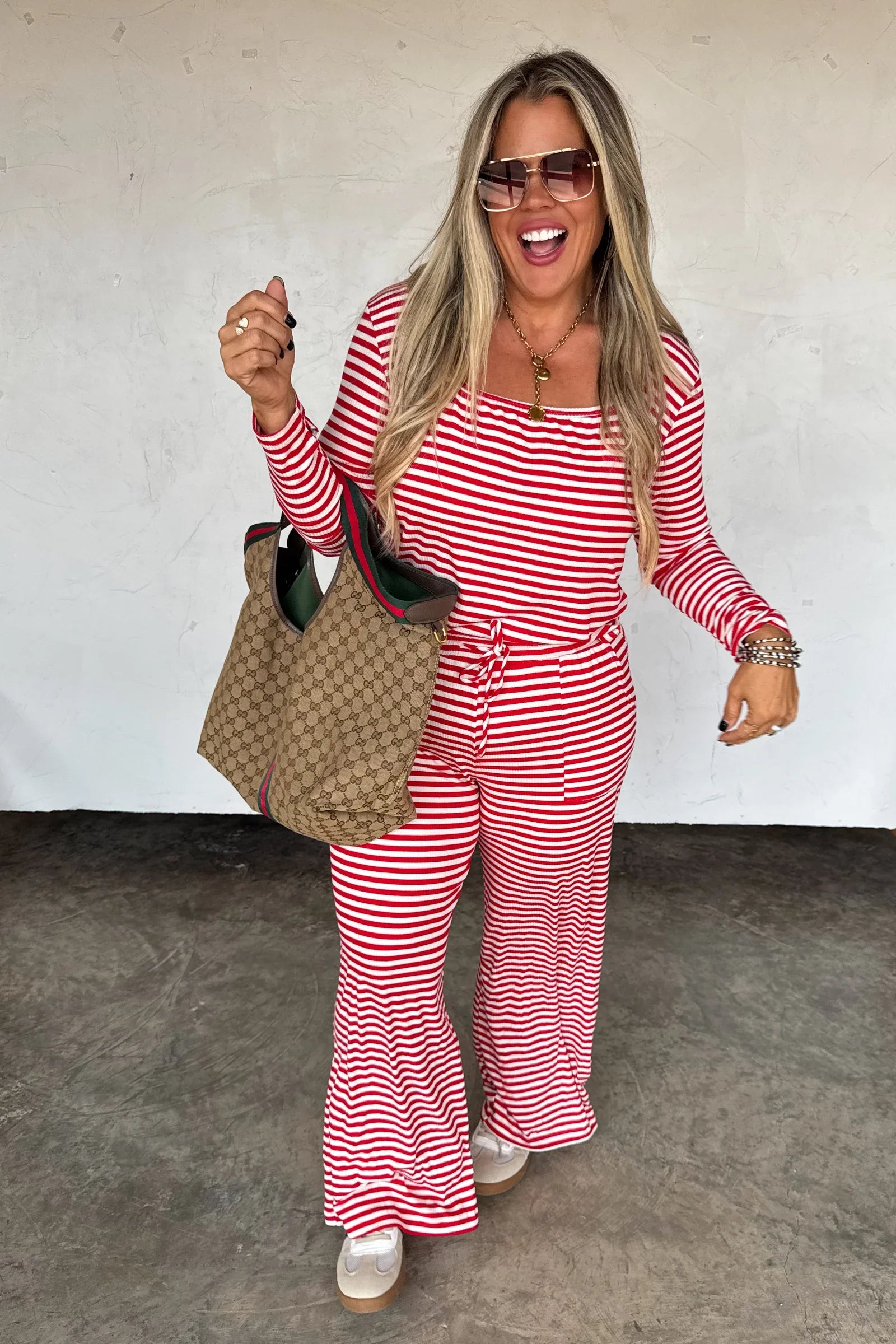 PRE-ORDER: Haddie Stripe Lounge Set **Limited Qtys**