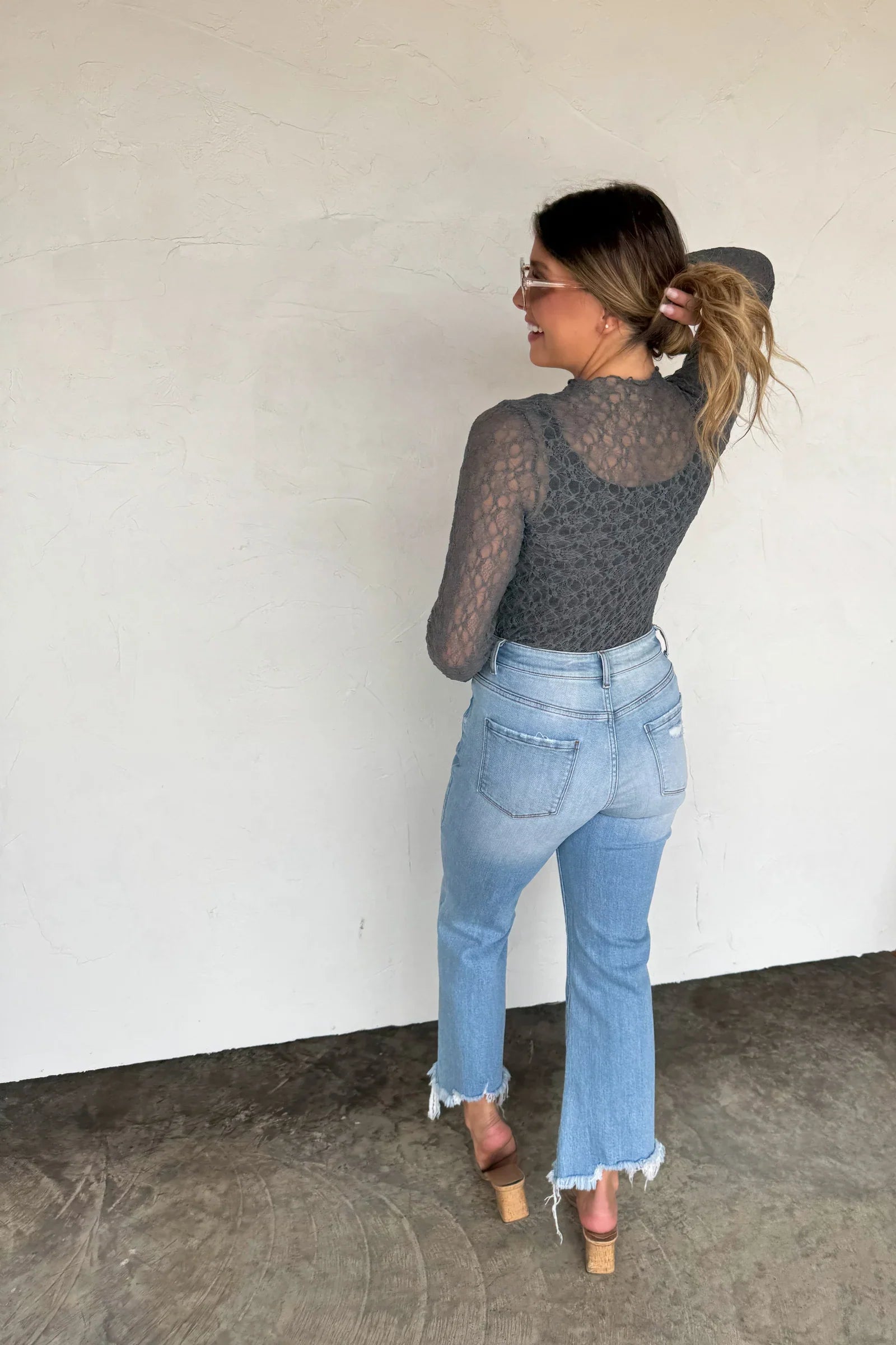 PRE-ORDER: Jolie Lace Thumbhole Top