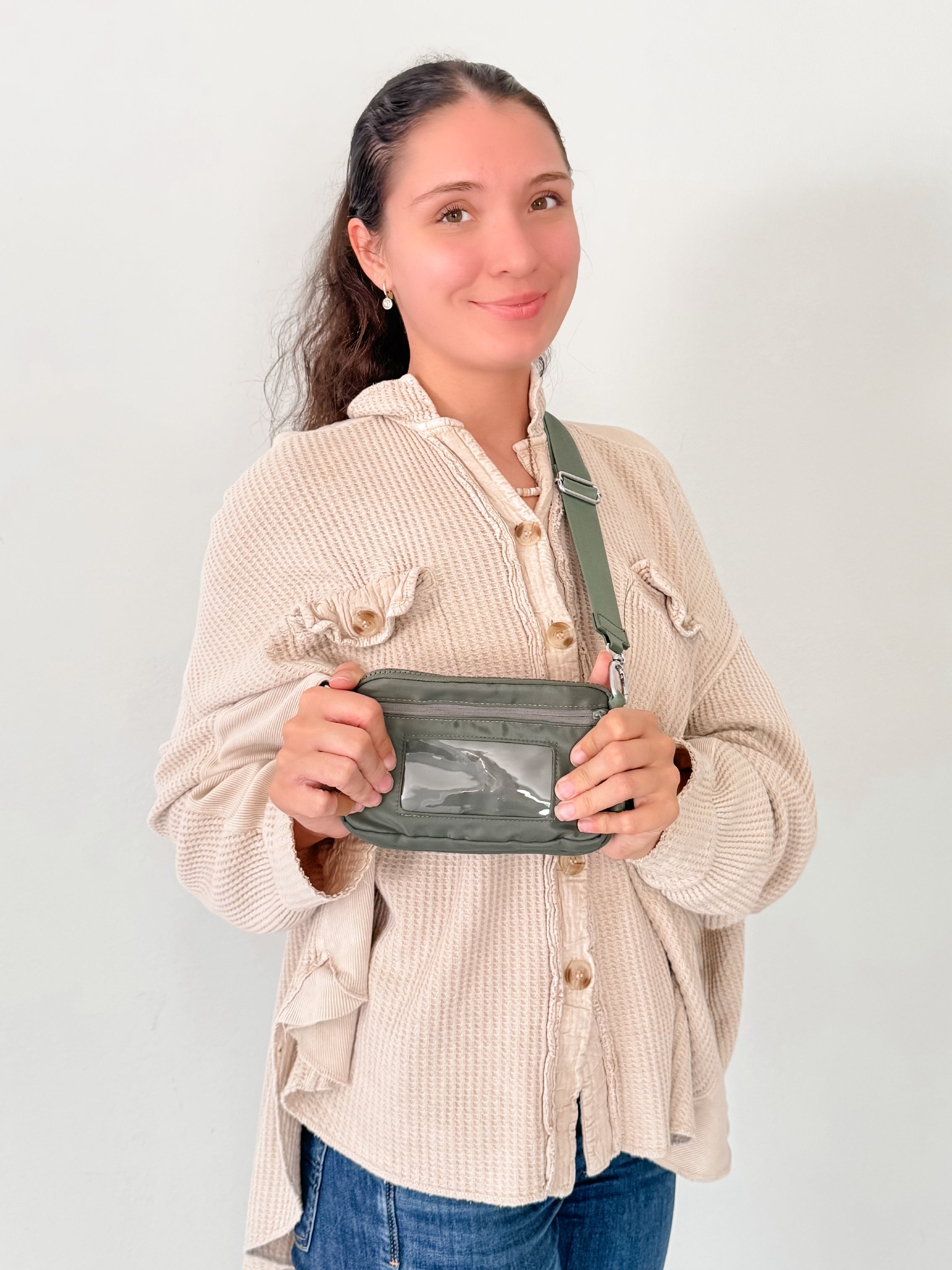 Convertible Crossbody & Wristlet Wallet Bag – 7 Colors | 2-Zipper Purse with Card Slots, Phone Holder & Adjustable Strap