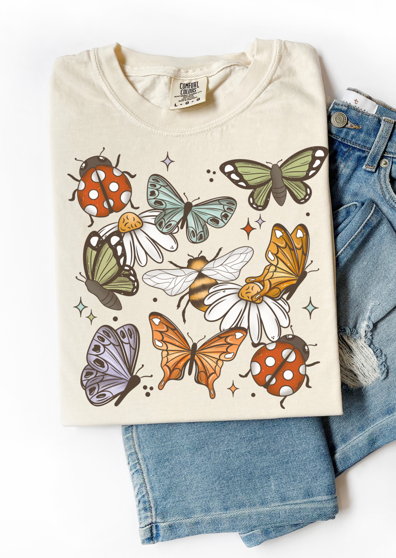 Whimsical Flutter Comfort Colors Tee