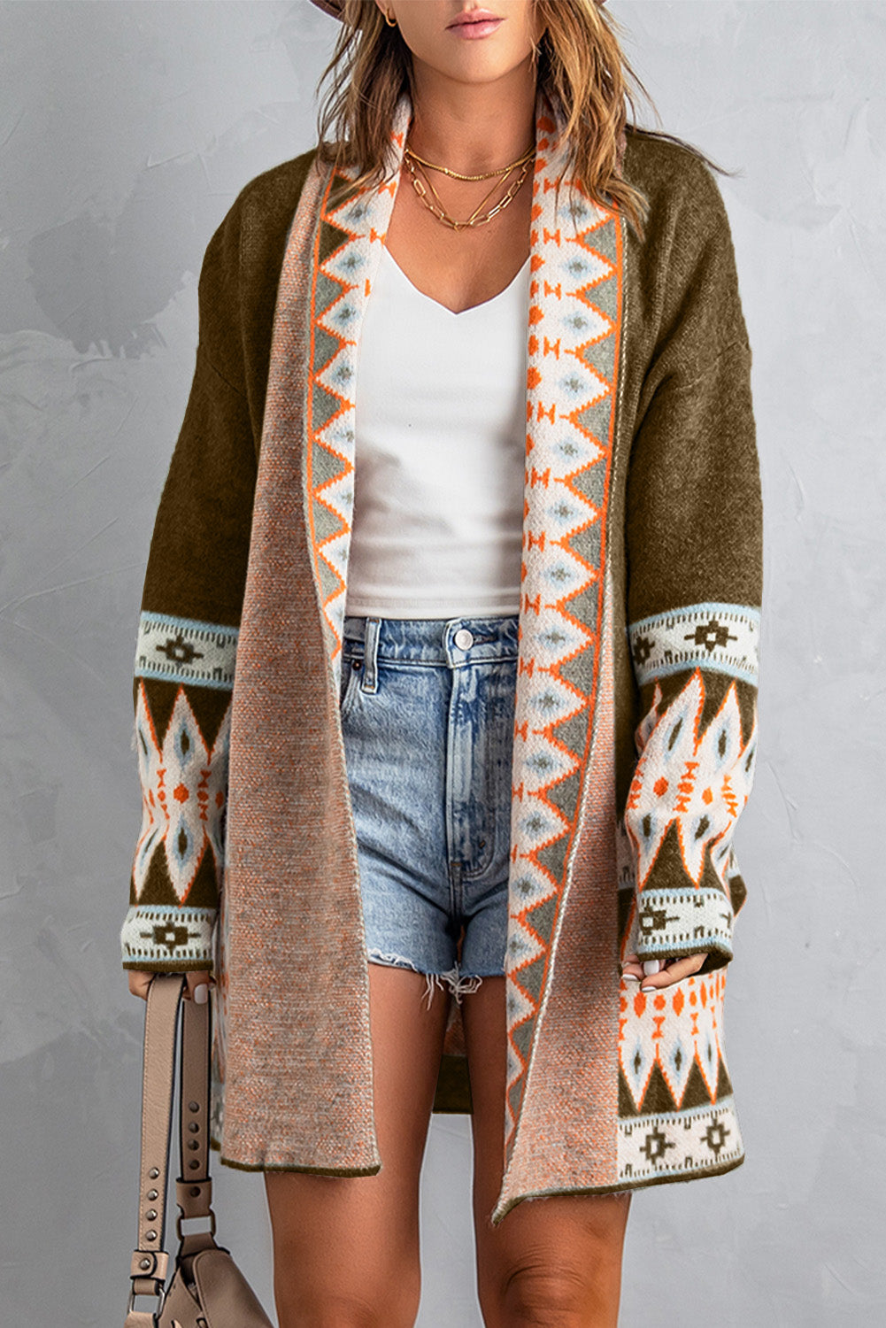 Aztec Knitted Cardigan