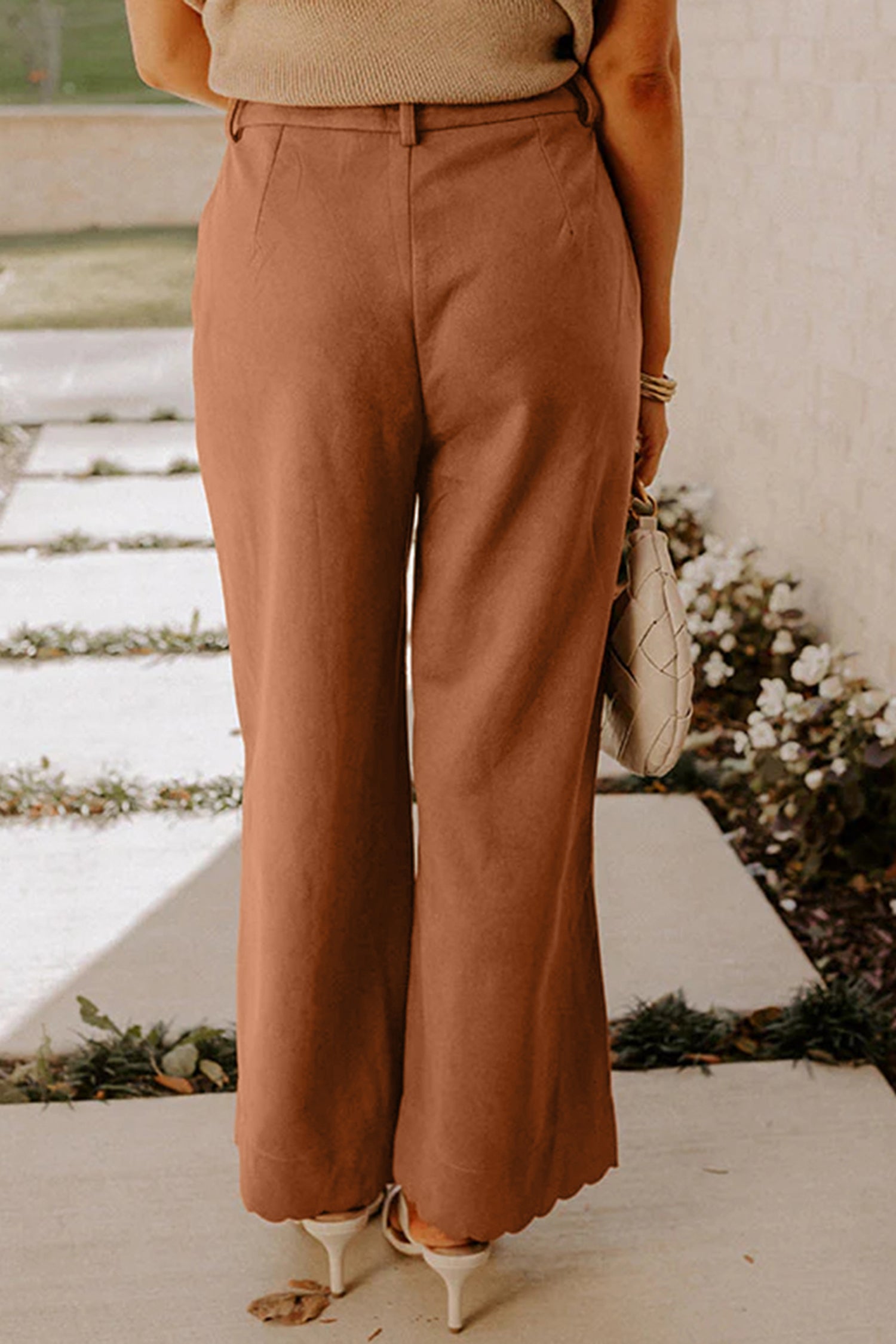 PRE-ORDER: Thai Curry Scalloped Edge Pocket Pants