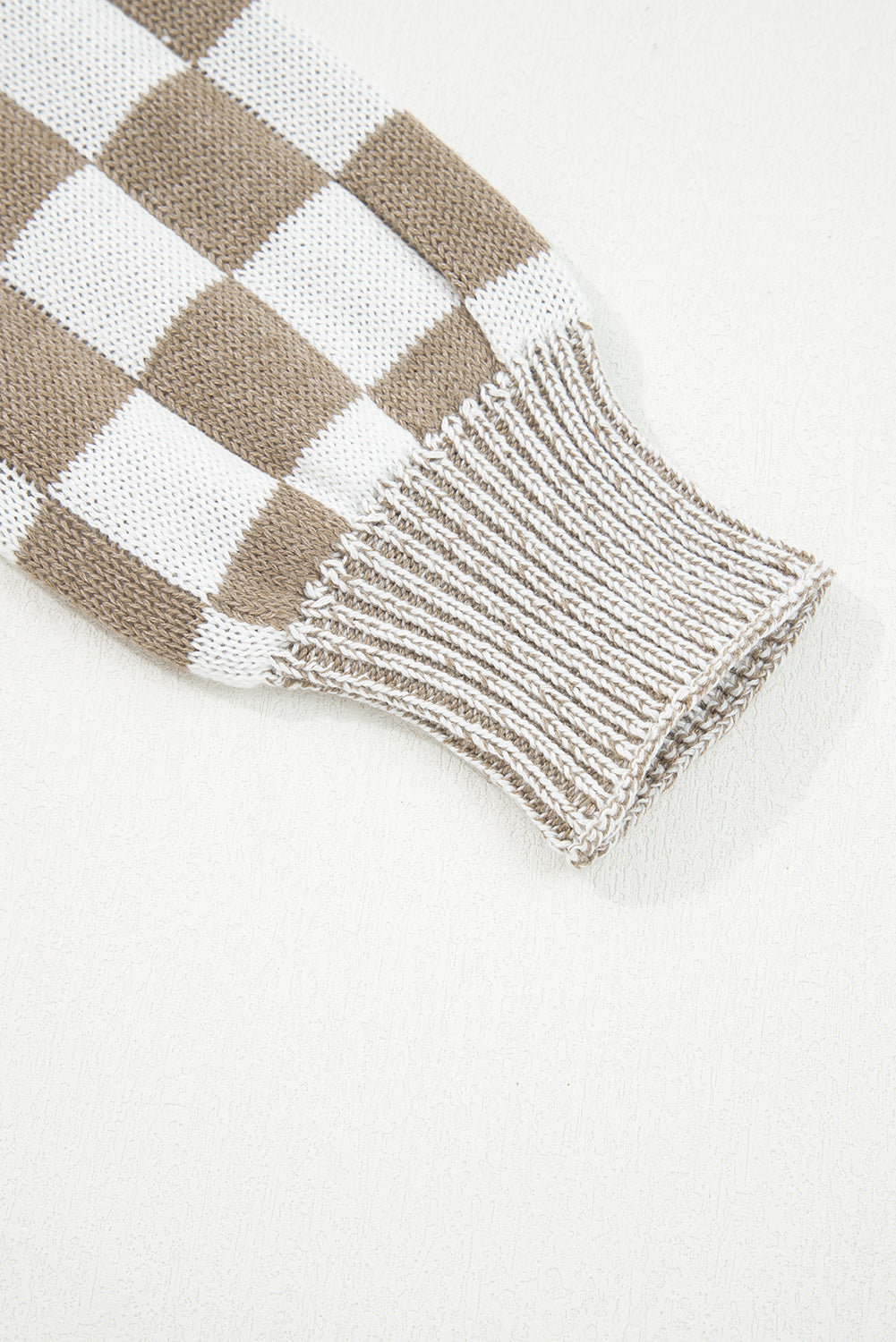 PRE-ORDER: Checkered Drop Shoulder Cardigan