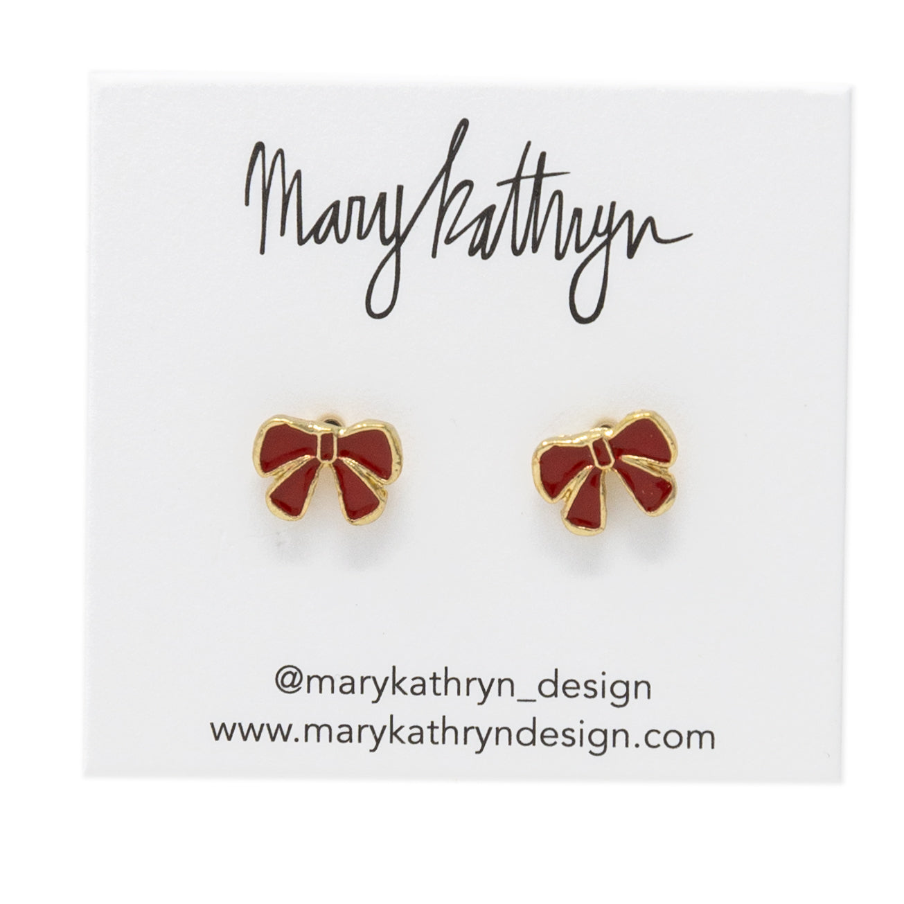 Holly Jolly Ribbon Earrings