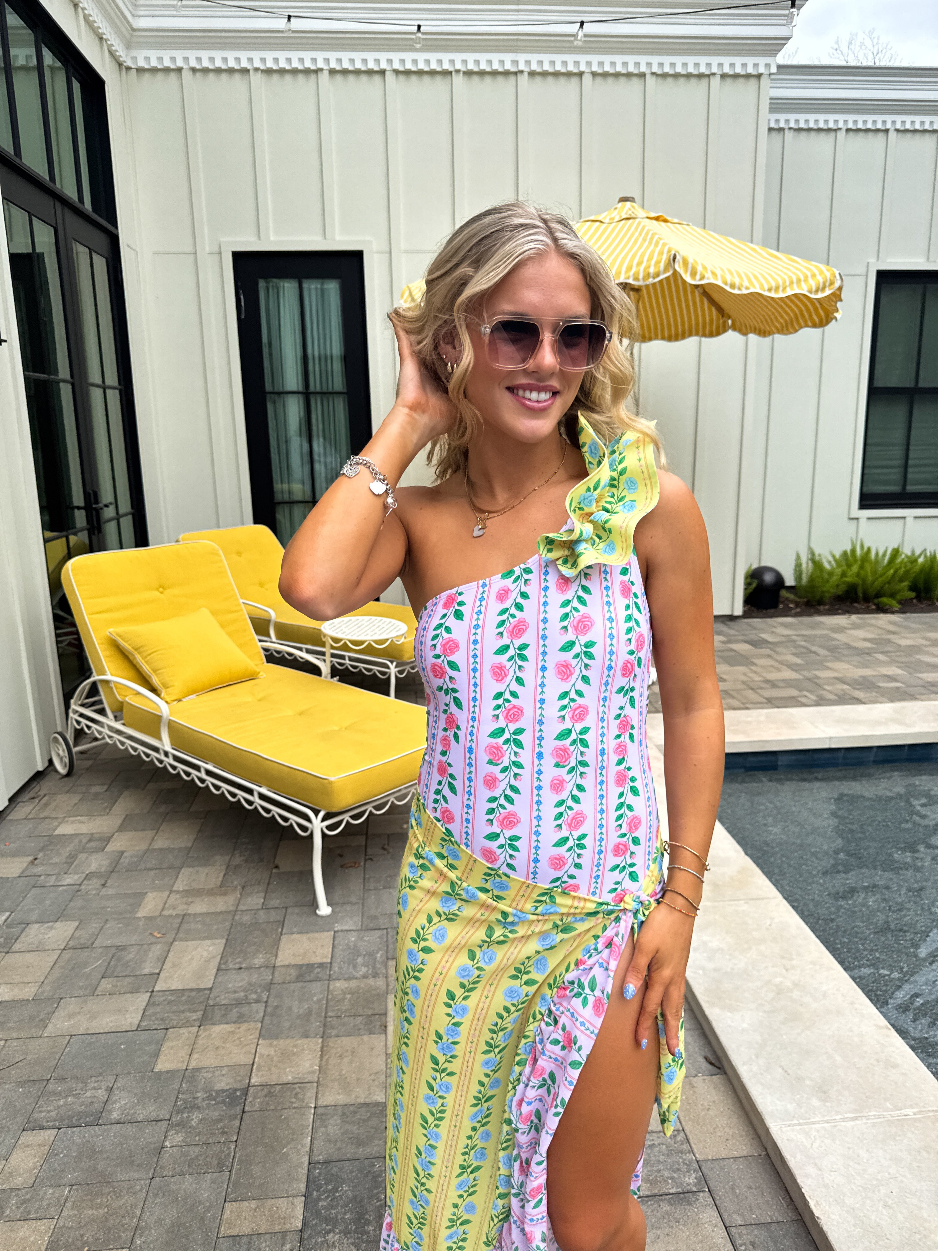 PRE-ORDER: SUNSET FLORAL SWIM SET