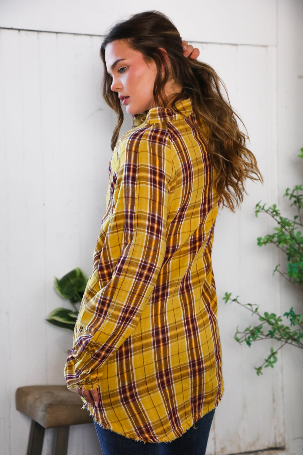 Cider Days in Plaid Button Down