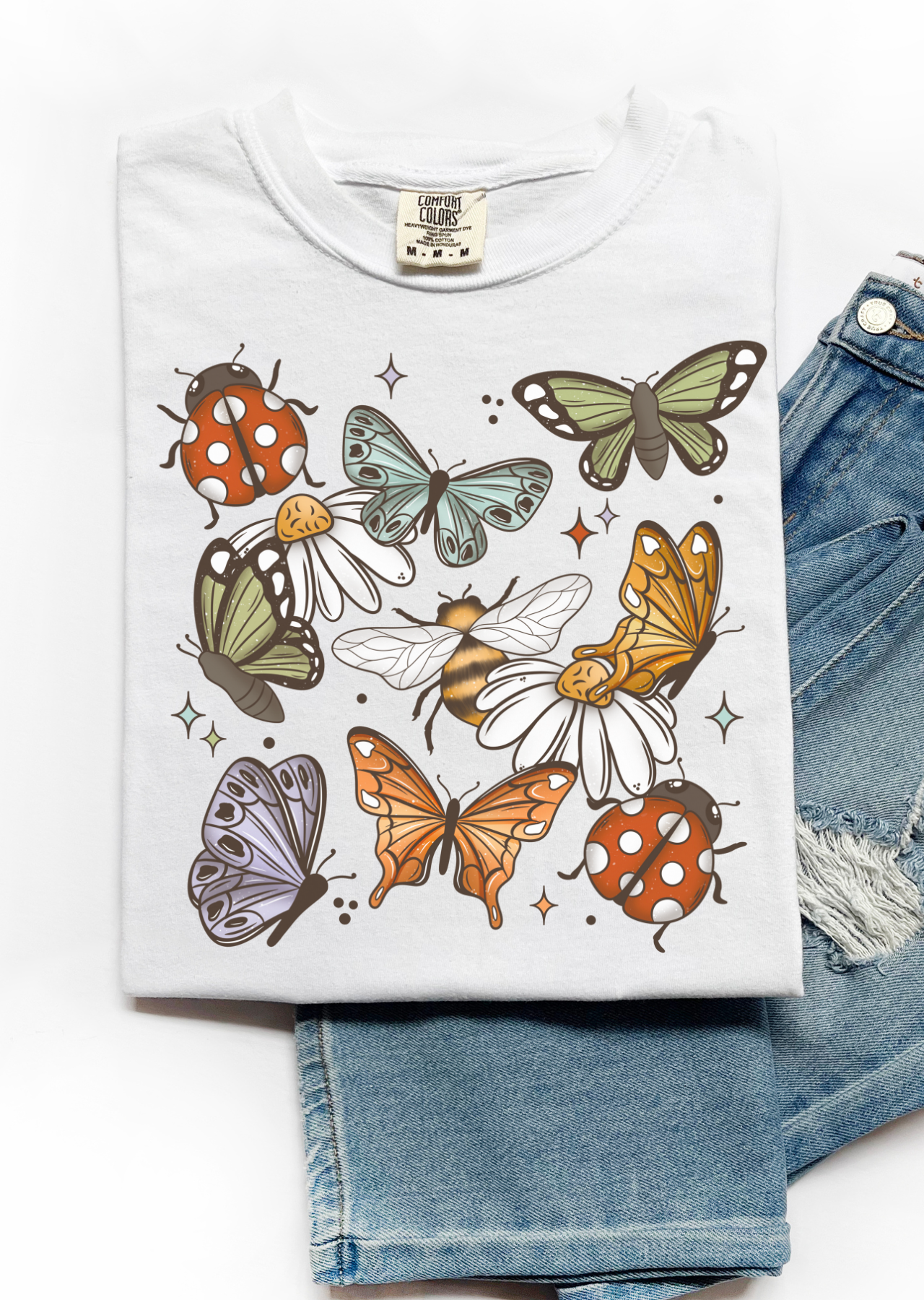Whimsical Flutter Comfort Colors Tee
