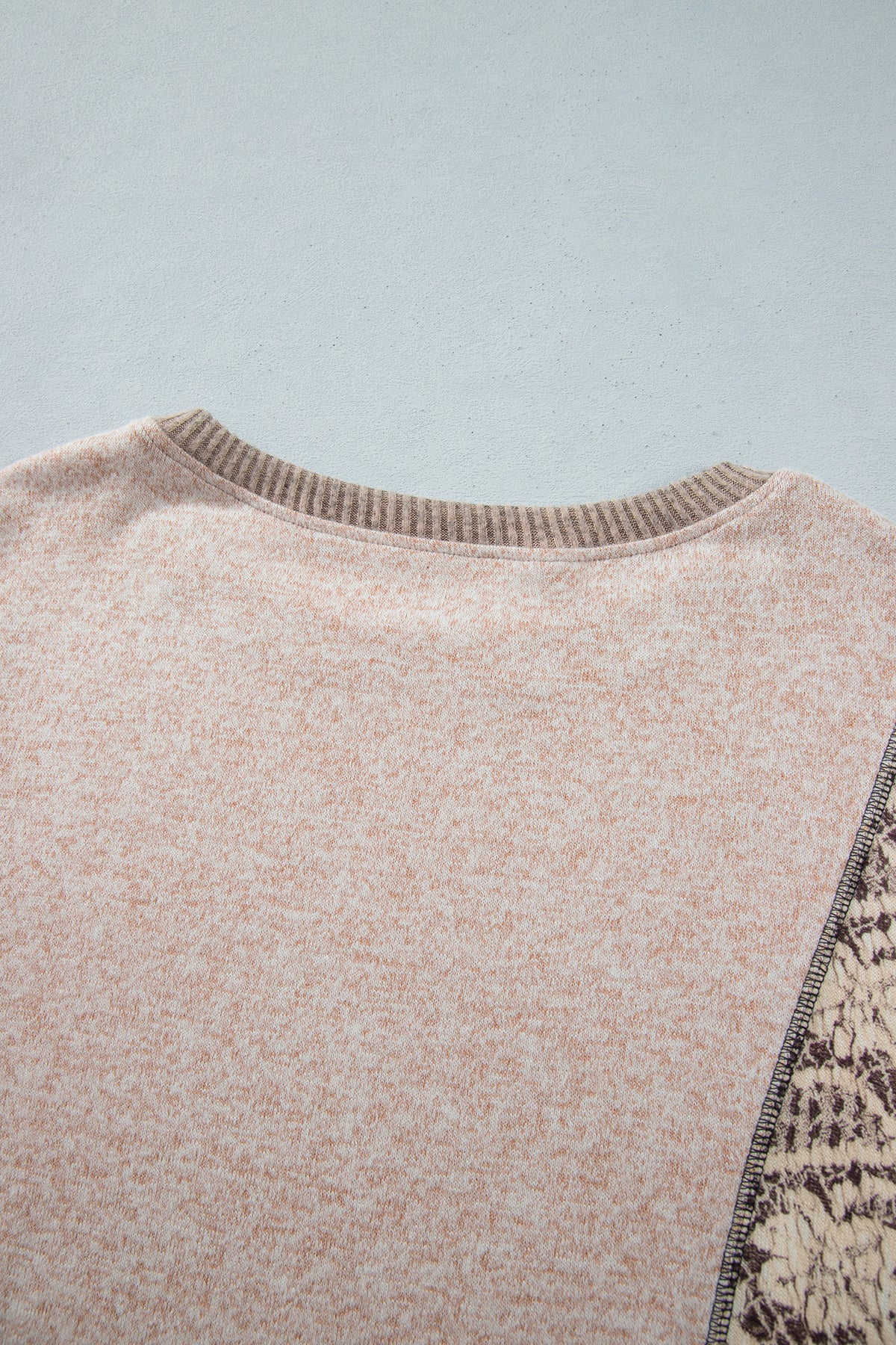 PRE-ORDER: Khaki Floral Print Round Neck Long Sleeve Shift Top