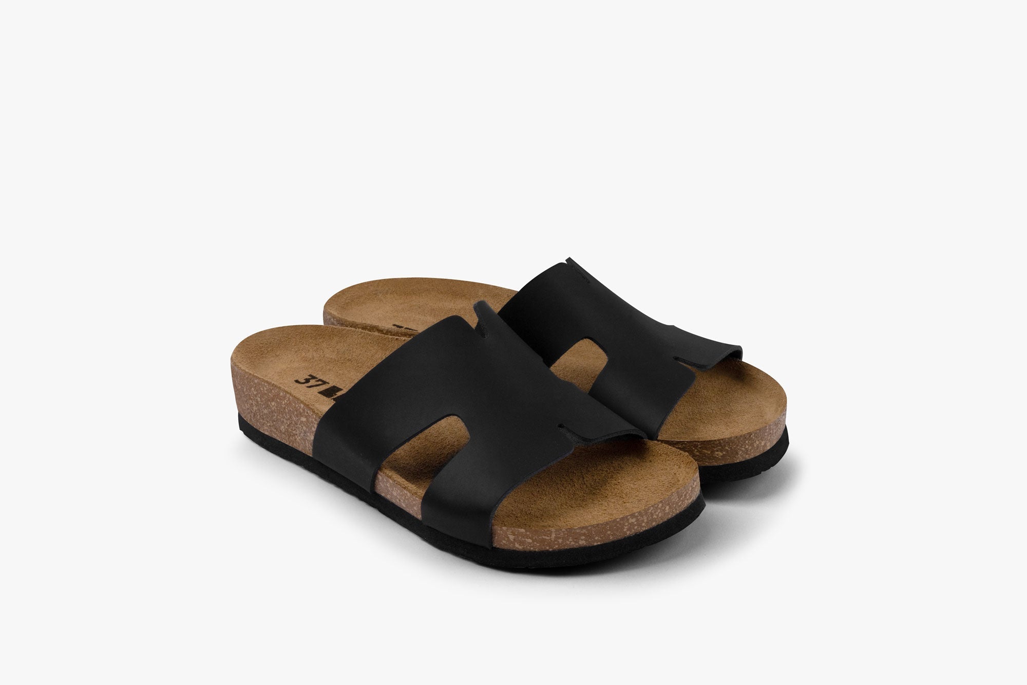 Liora Leather Slide - One‑Piece Leather Comfort Sandal