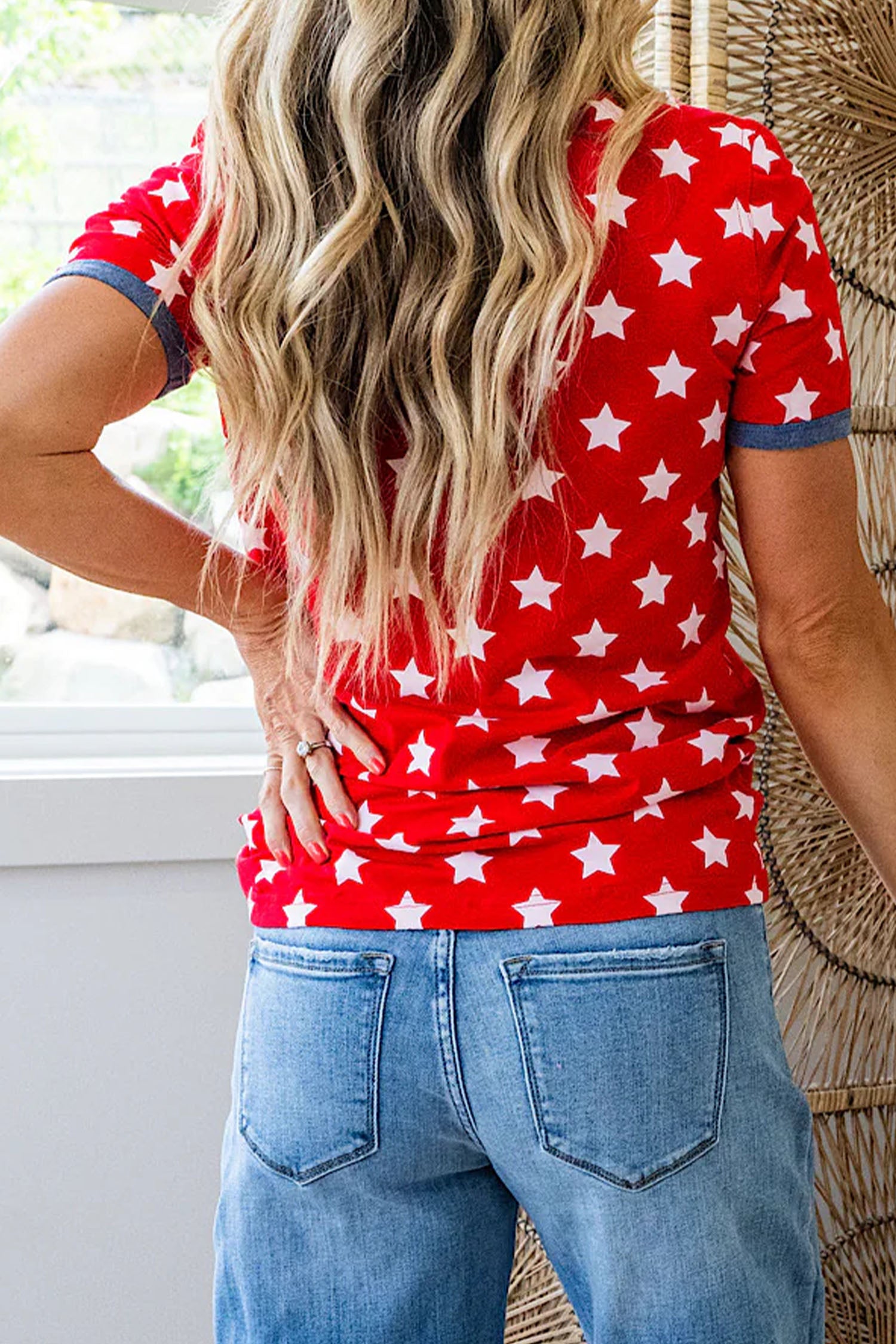 PRE-ORDER: Stars Colorblock Tunic Top