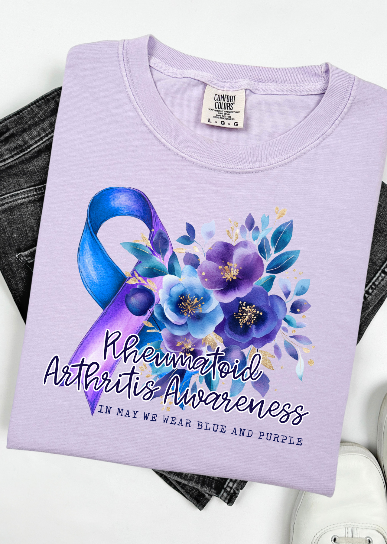 Rheumatoid Arthritis Awareness Comfort Colors T-Shirt