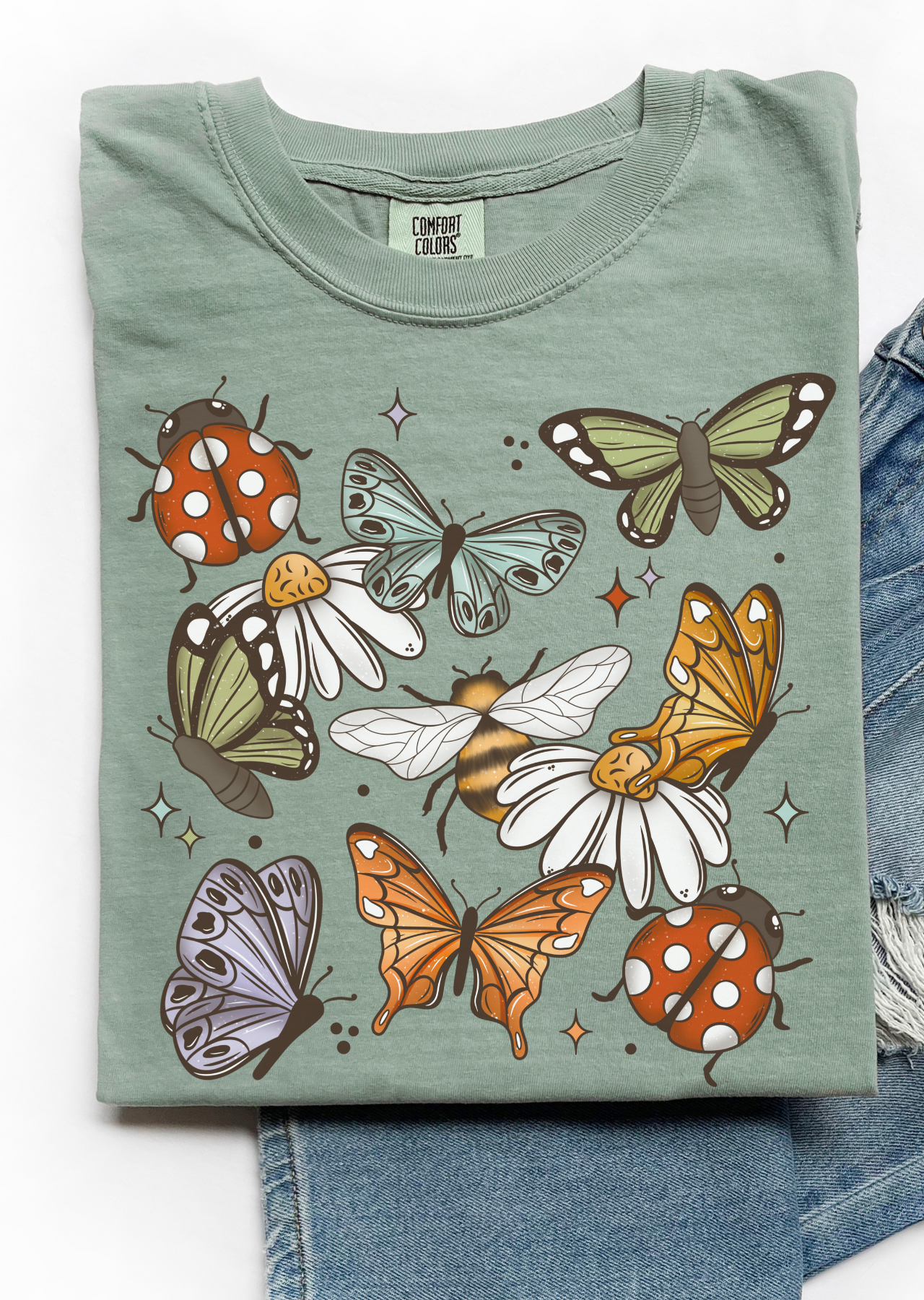 Whimsical Flutter Comfort Colors Tee