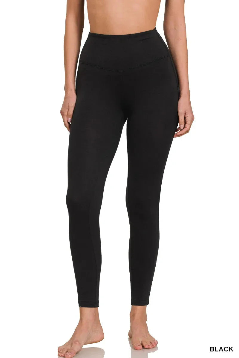Full Length Brushed Microfiber Leggings