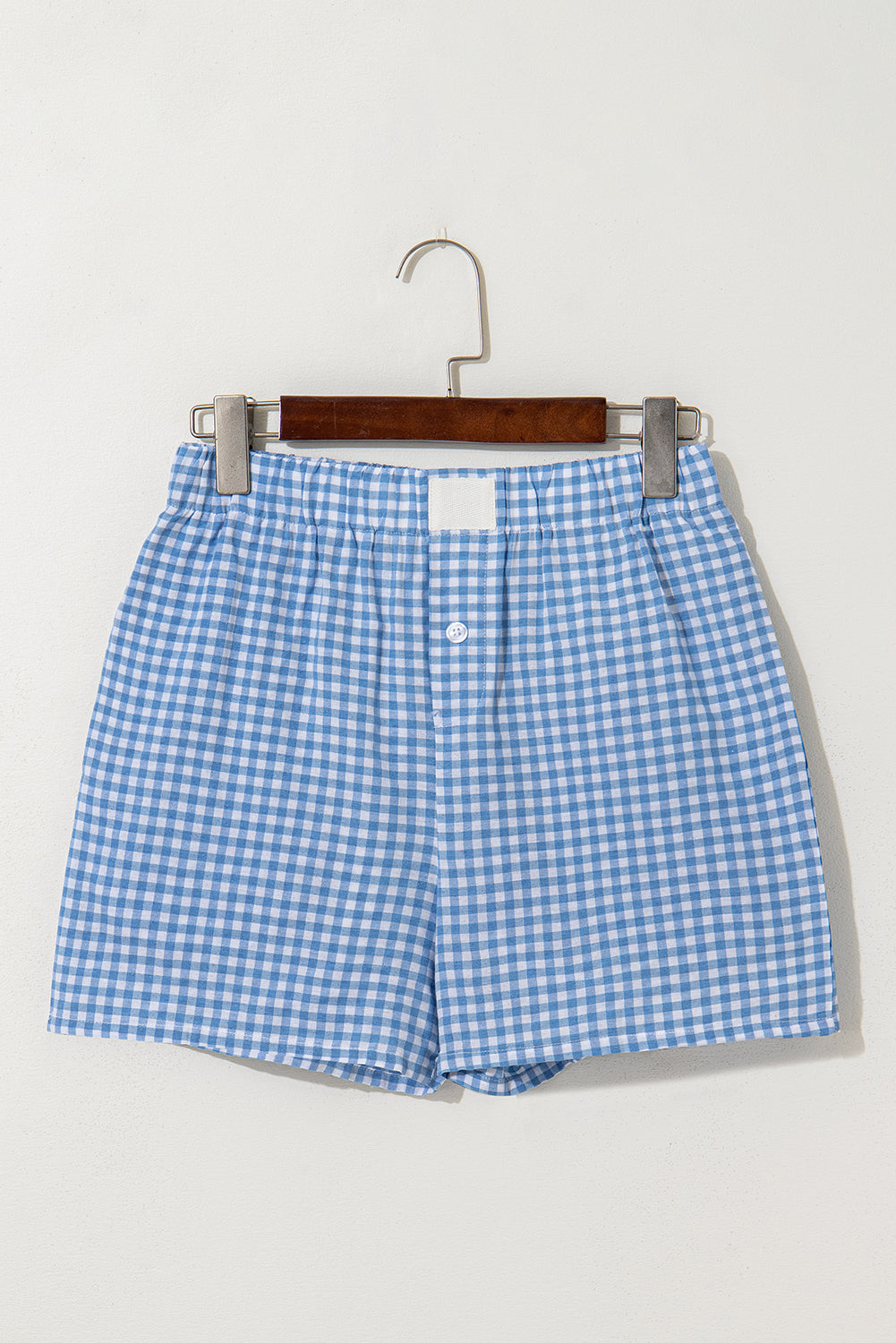 Vintage Plaid High Waisted Wide Leg Shorts