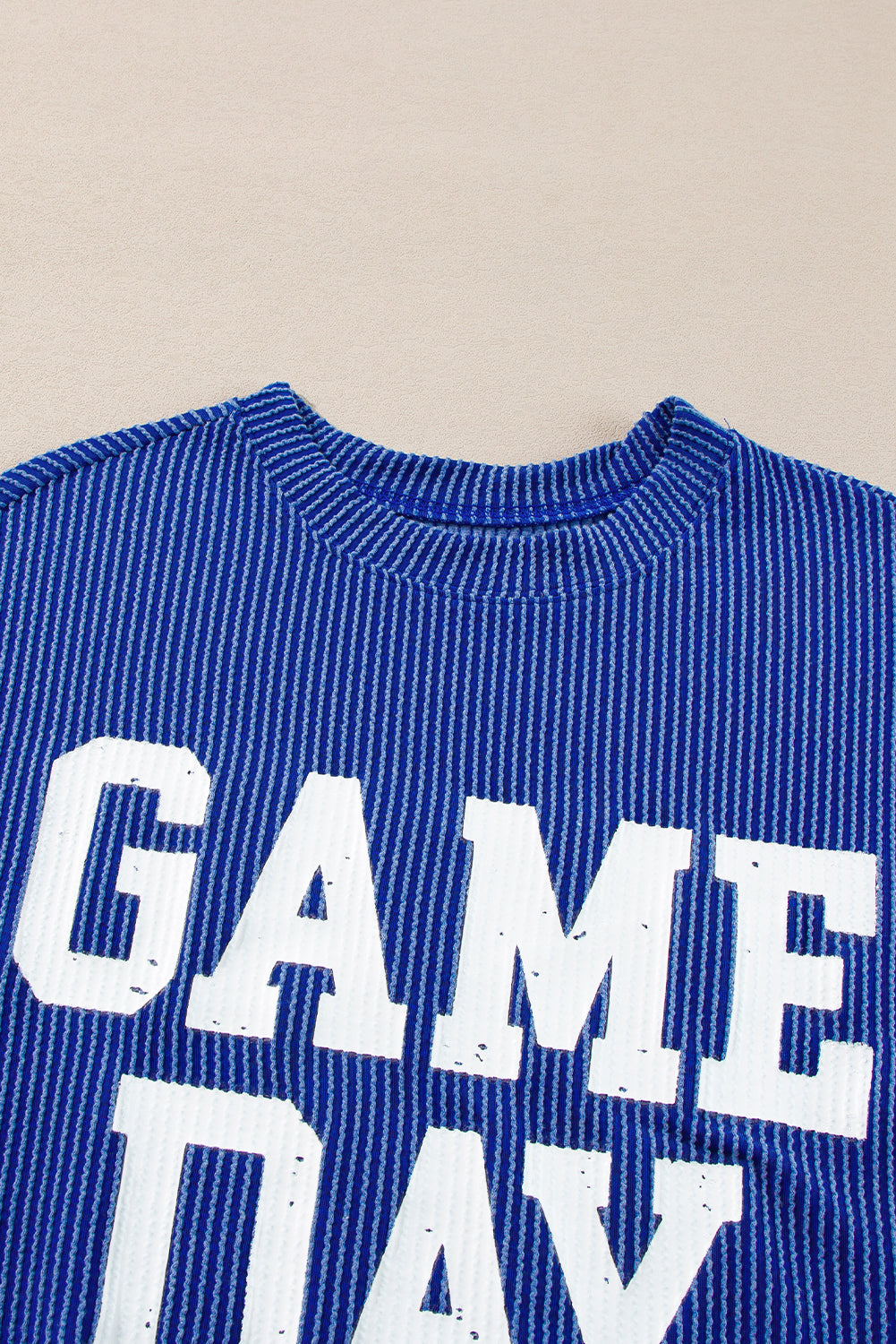 Corded GAME DAY Graphic Long Sleeve Top