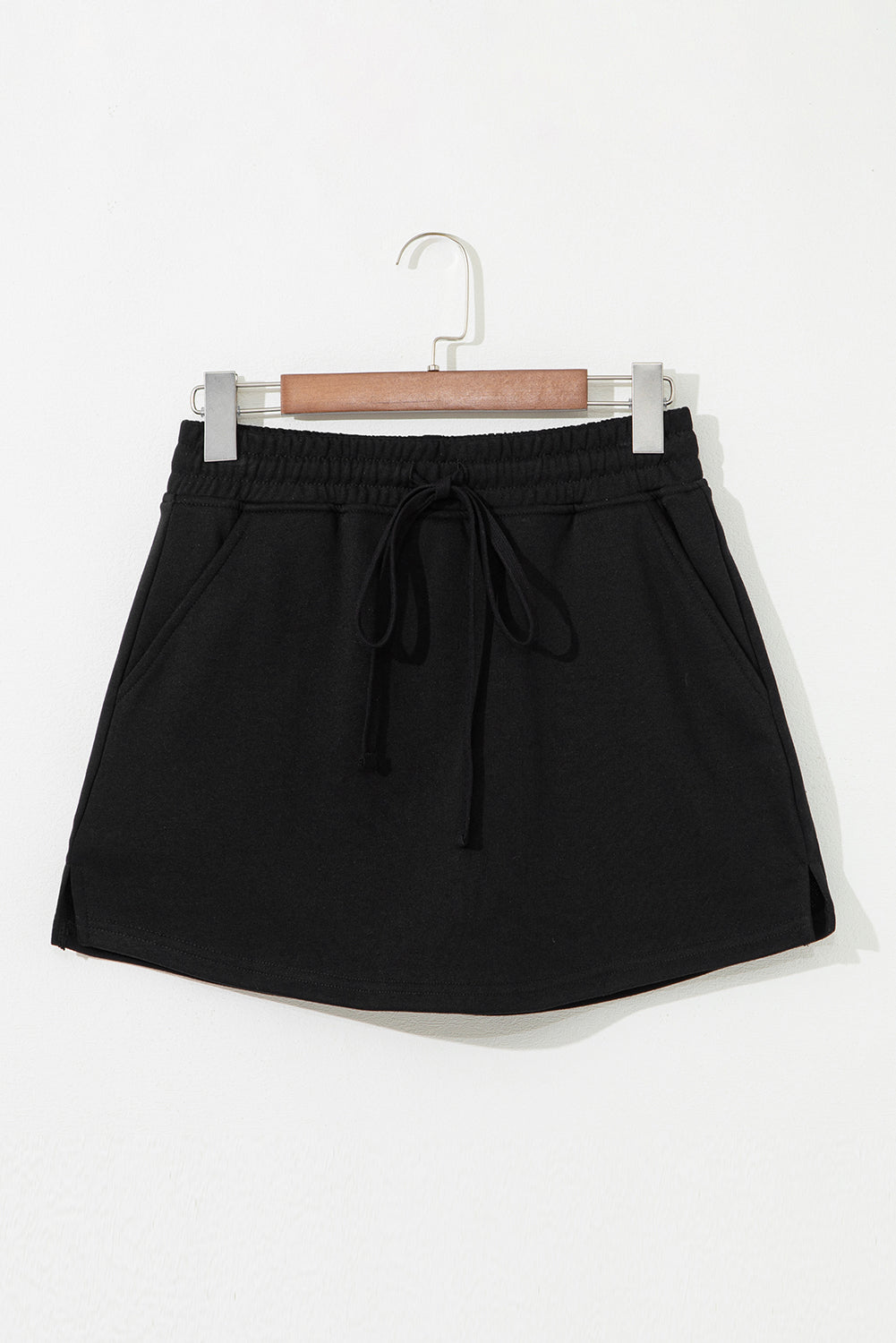 PRE-ORDER: French Terry Drawstring Mini Skort with Pockets