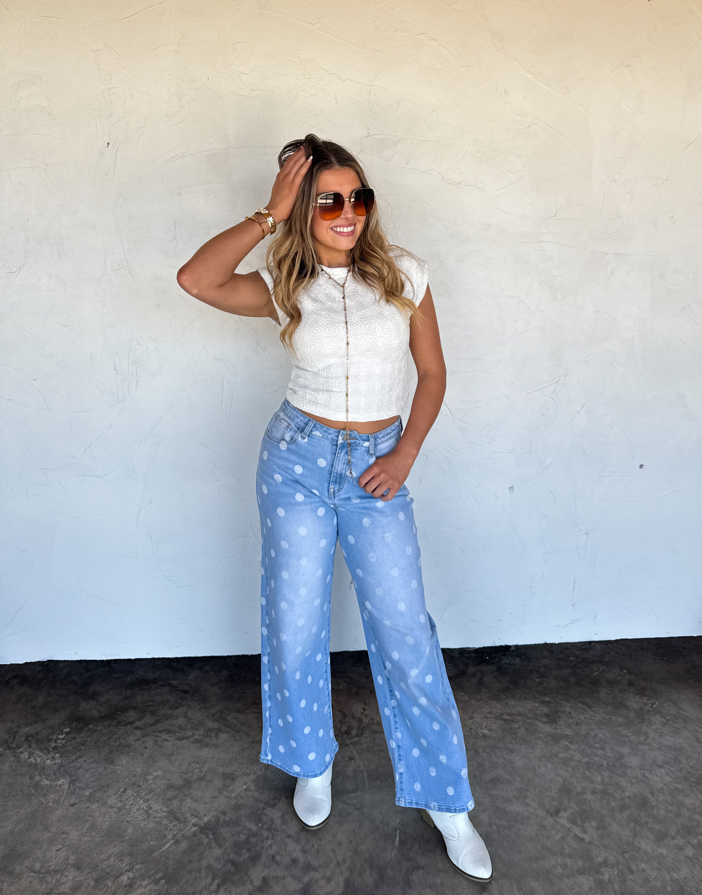PRE-ORDER: SPOT ON POLKA DOT JEANS