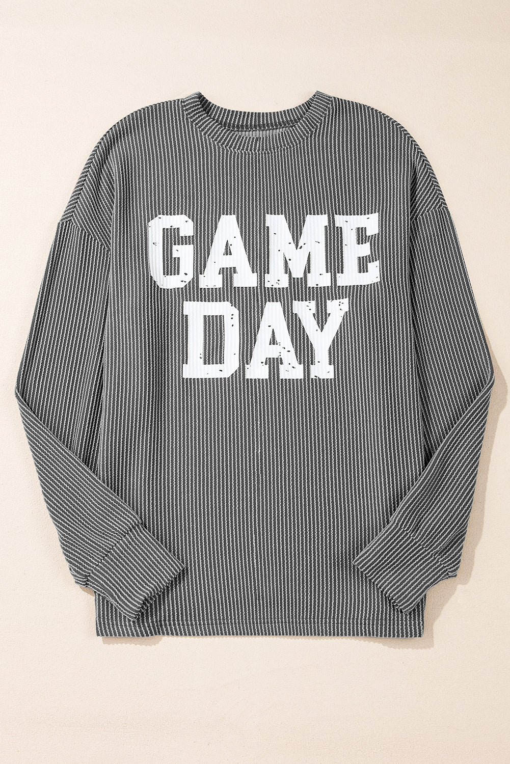 Corded GAME DAY Graphic Long Sleeve Top