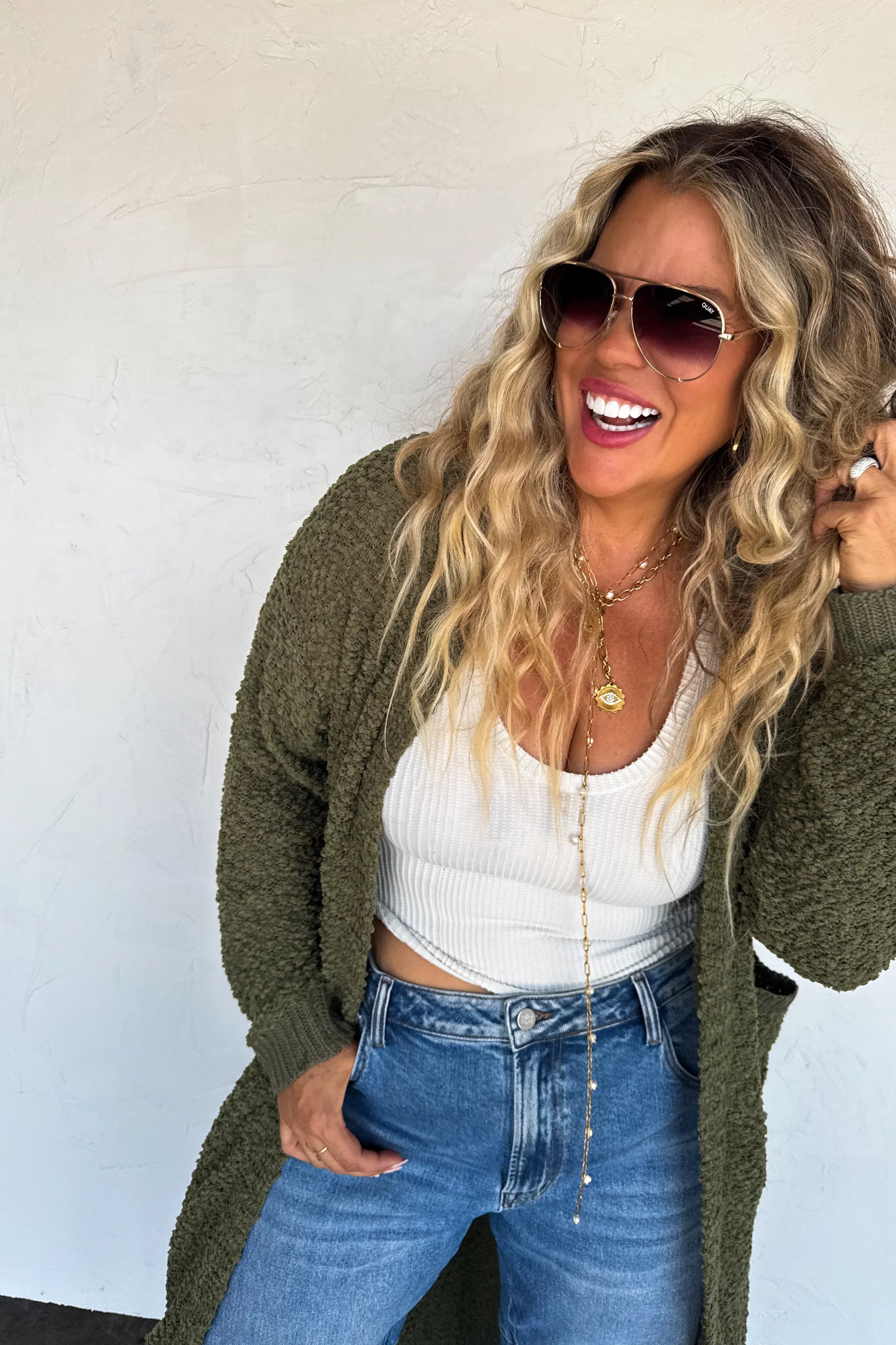 PRE-ORDER: Poppy Knit Popcorn Cardigan
