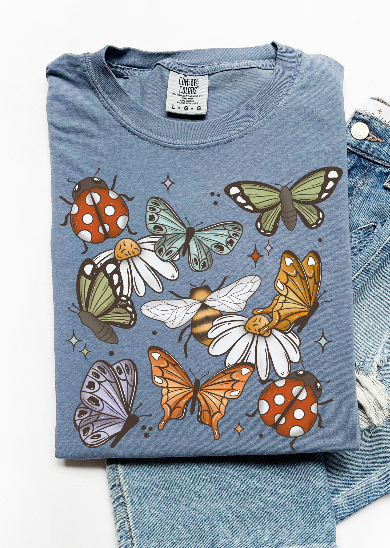 Whimsical Flutter Comfort Colors Tee