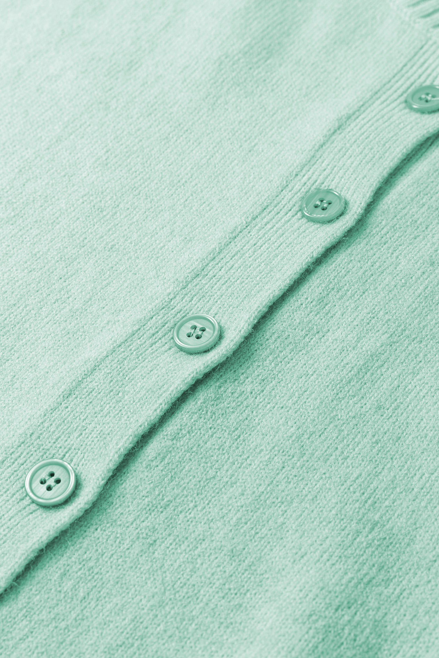 PRE-ORDER: 3/4 Sleeve Boxy Knit Button Down Sweater Cardigan