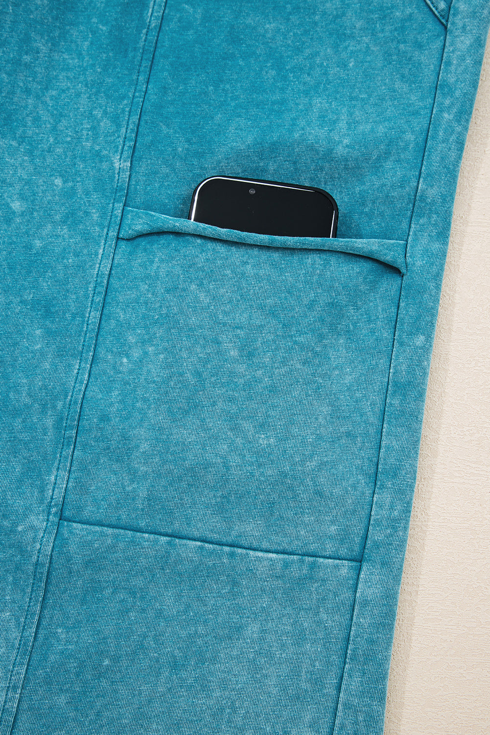 PRE-ORDER: Mineral Wash Knot High Waist Raw Hem Pants