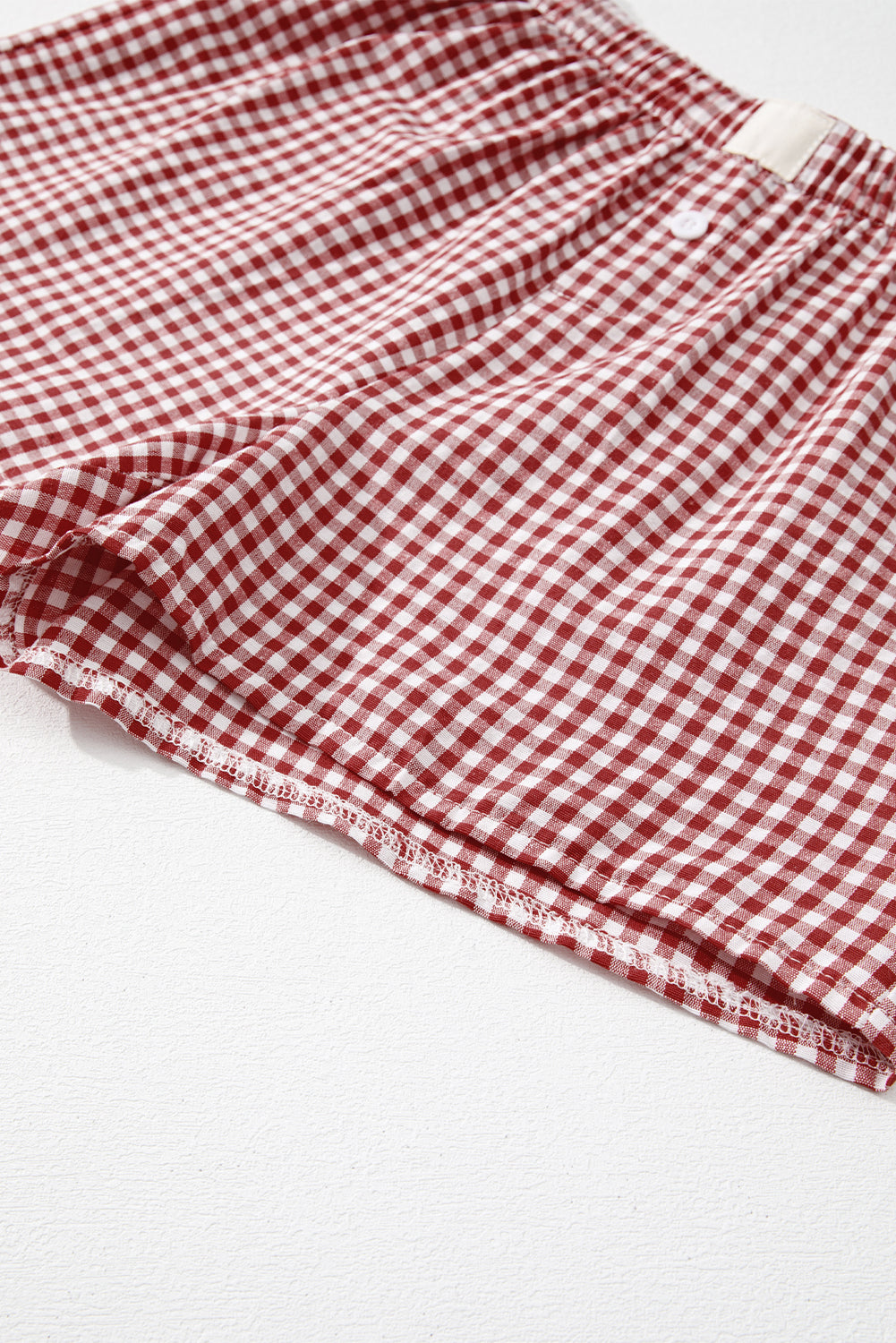 Vintage Plaid High Waisted Wide Leg Shorts